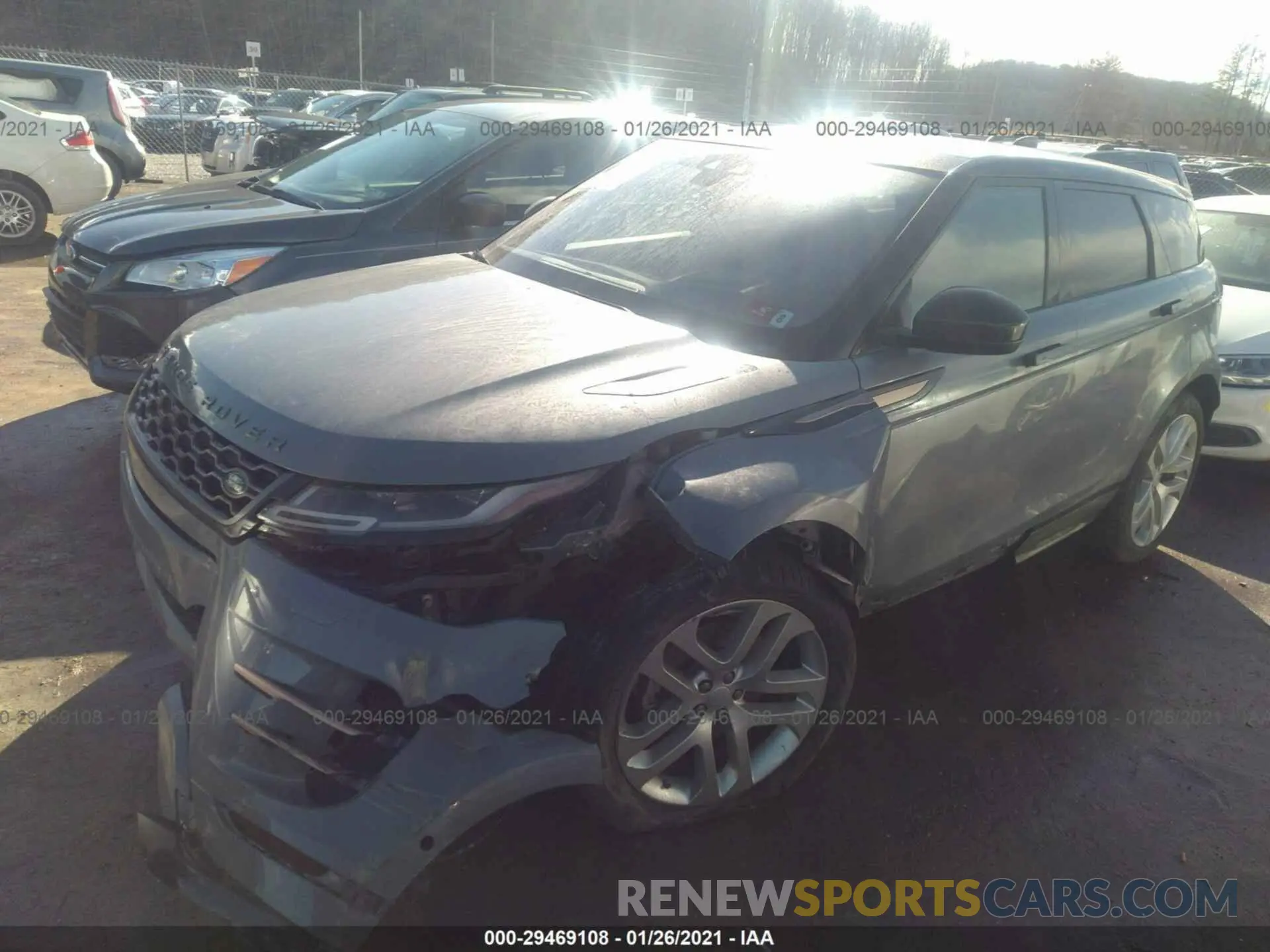 2 fotografías del automóvil dañado SALZL2FX8LH000907 LAND ROVER RANGE ROVER EVOQUE 2020