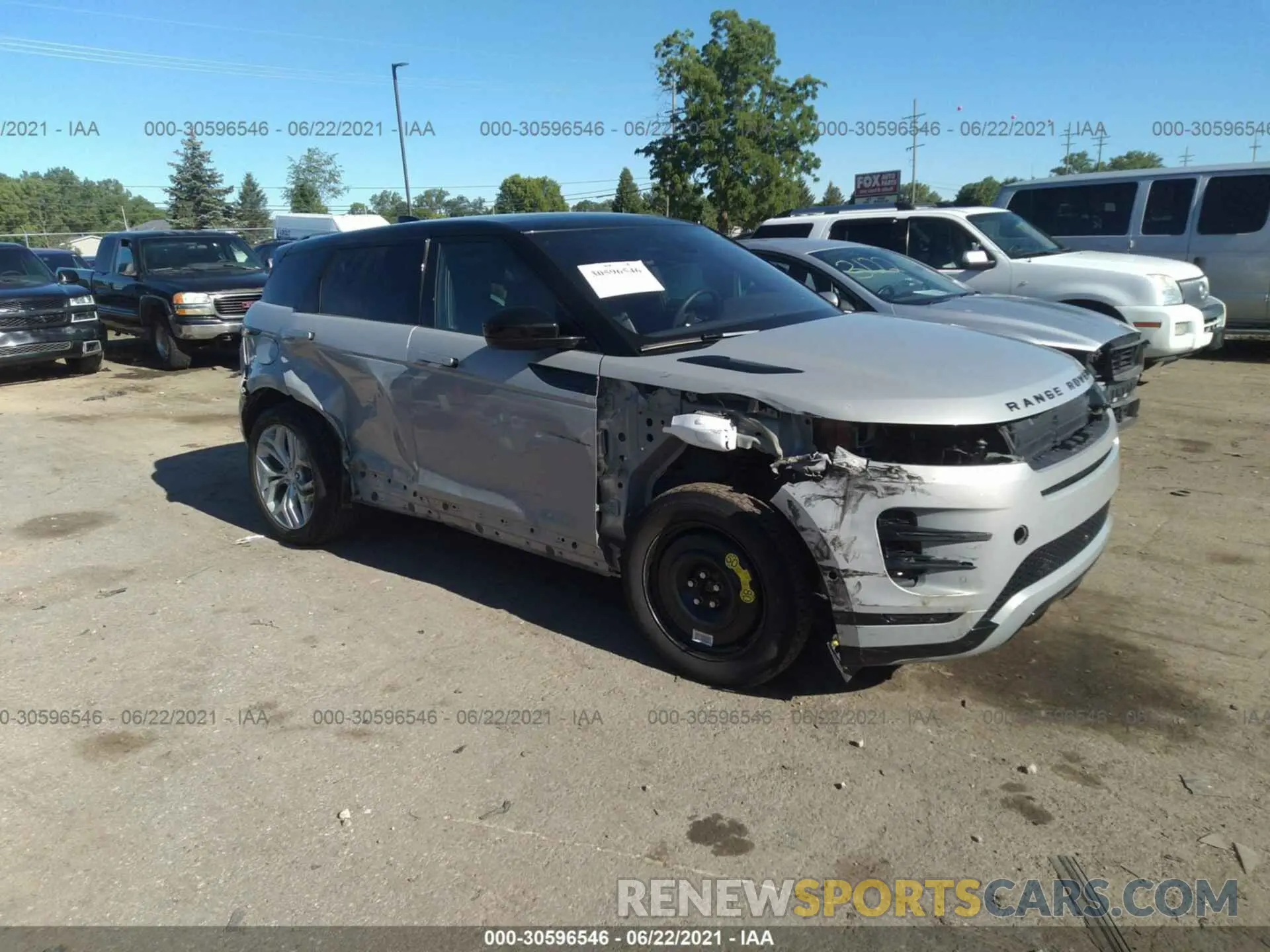 1 fotografías del automóvil dañado SALZL2GX1LH041782 LAND ROVER RANGE ROVER EVOQUE 2020