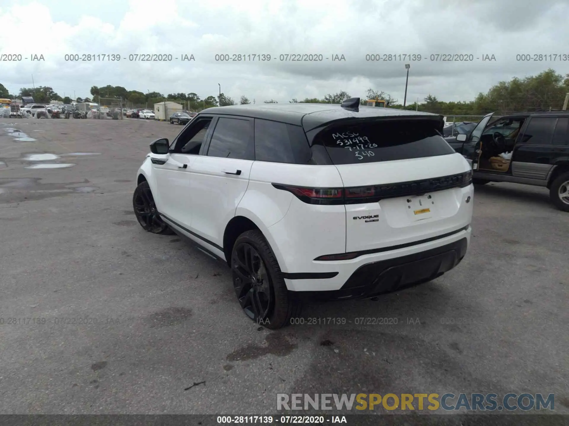 3 fotografías del automóvil dañado SALZM2GX0LH033458 LAND ROVER RANGE ROVER EVOQUE 2020