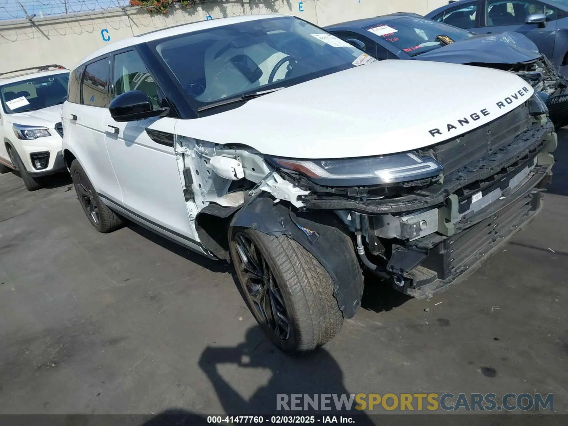 1 fotografías del automóvil dañado SALZP2FX4LH105769 LAND ROVER RANGE ROVER EVOQUE 2020