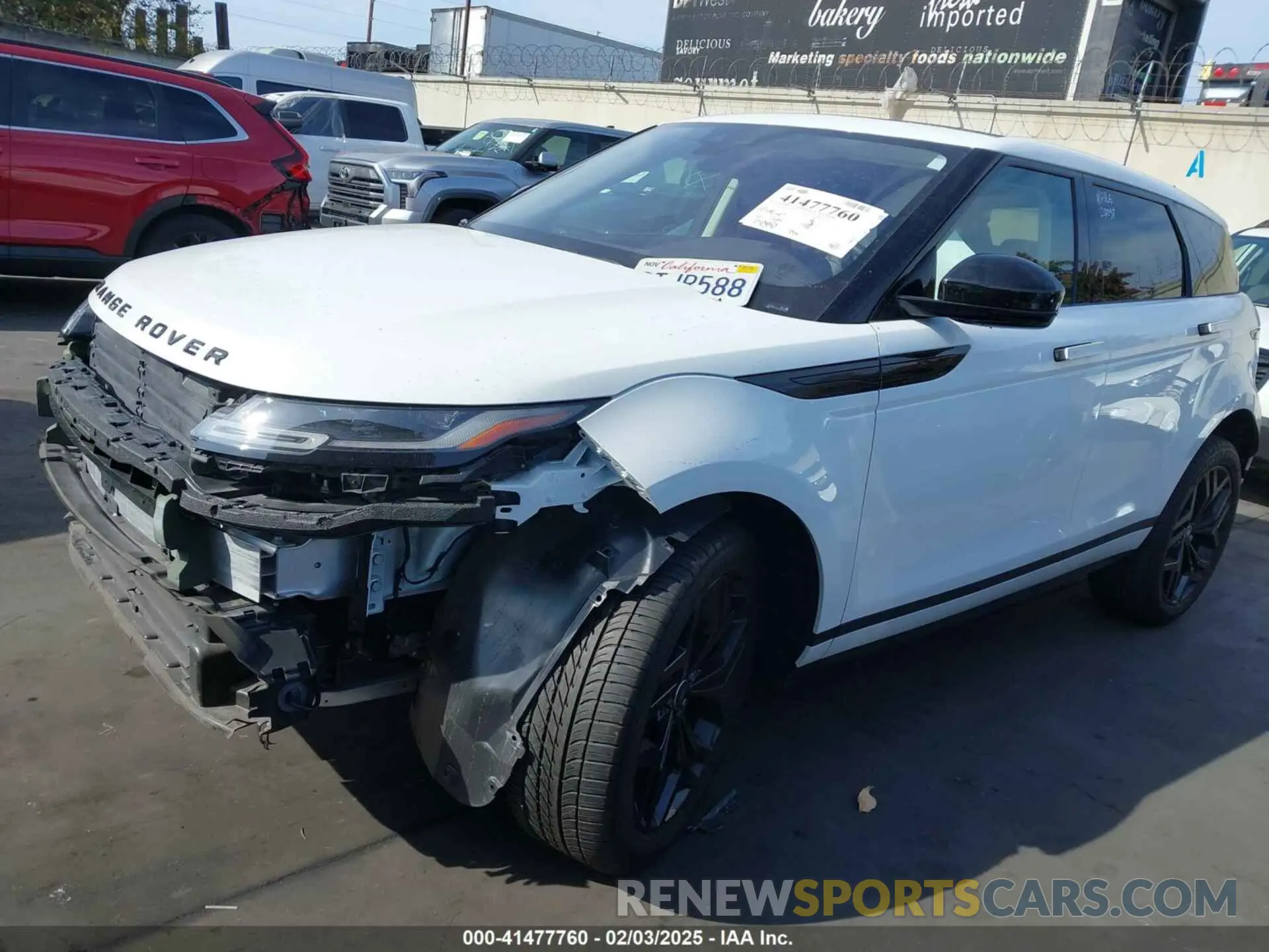 2 fotografías del automóvil dañado SALZP2FX4LH105769 LAND ROVER RANGE ROVER EVOQUE 2020