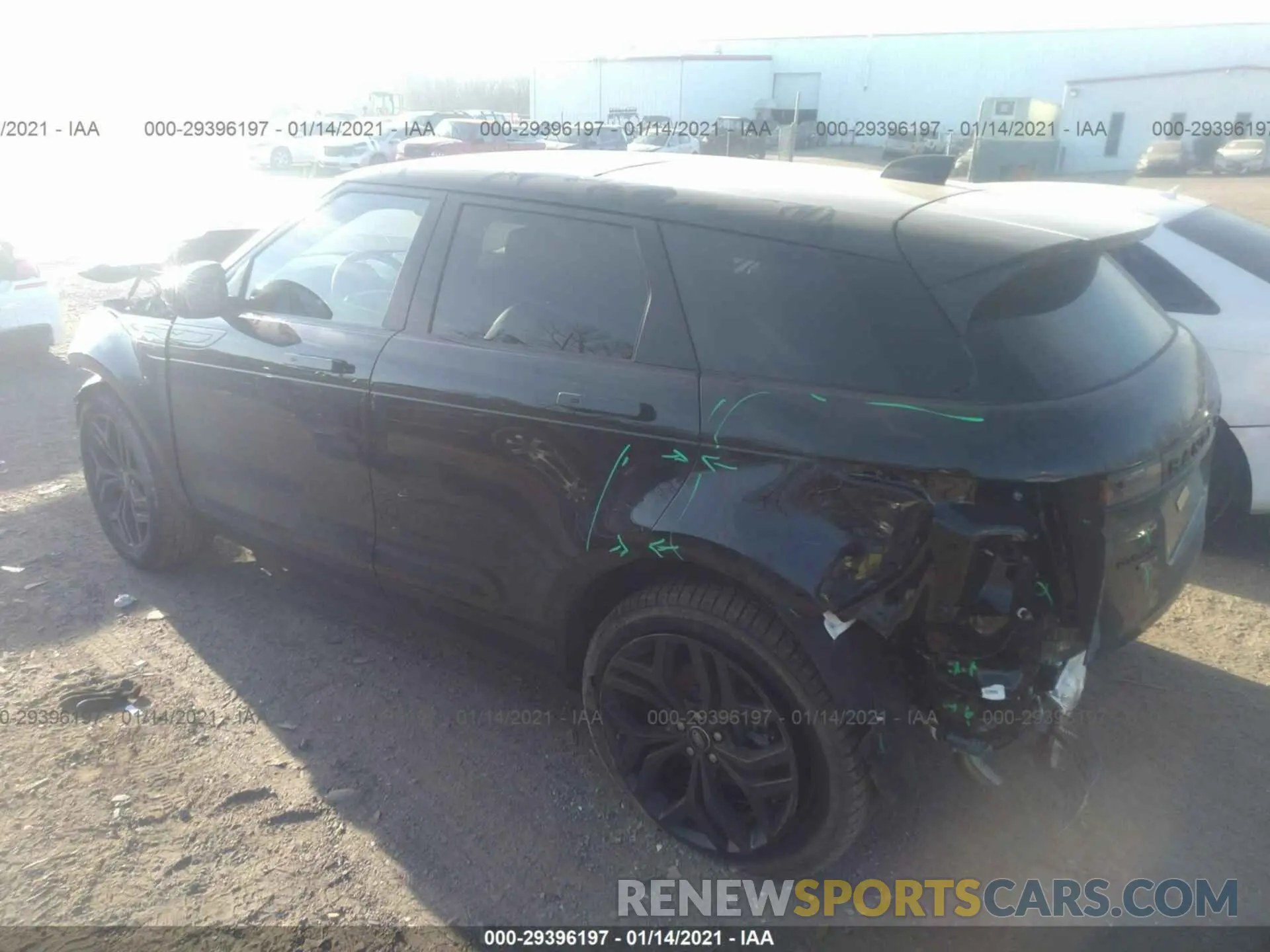 3 fotografías del automóvil dañado SALZP2FX5LH117218 LAND ROVER RANGE ROVER EVOQUE 2020