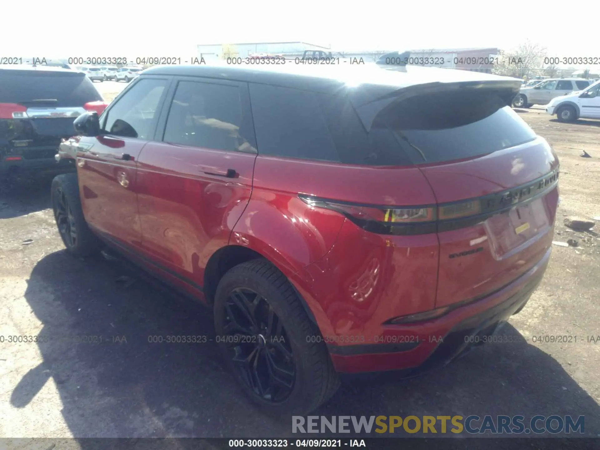 3 fotografías del automóvil dañado SALZP2FX6LH049530 LAND ROVER RANGE ROVER EVOQUE 2020