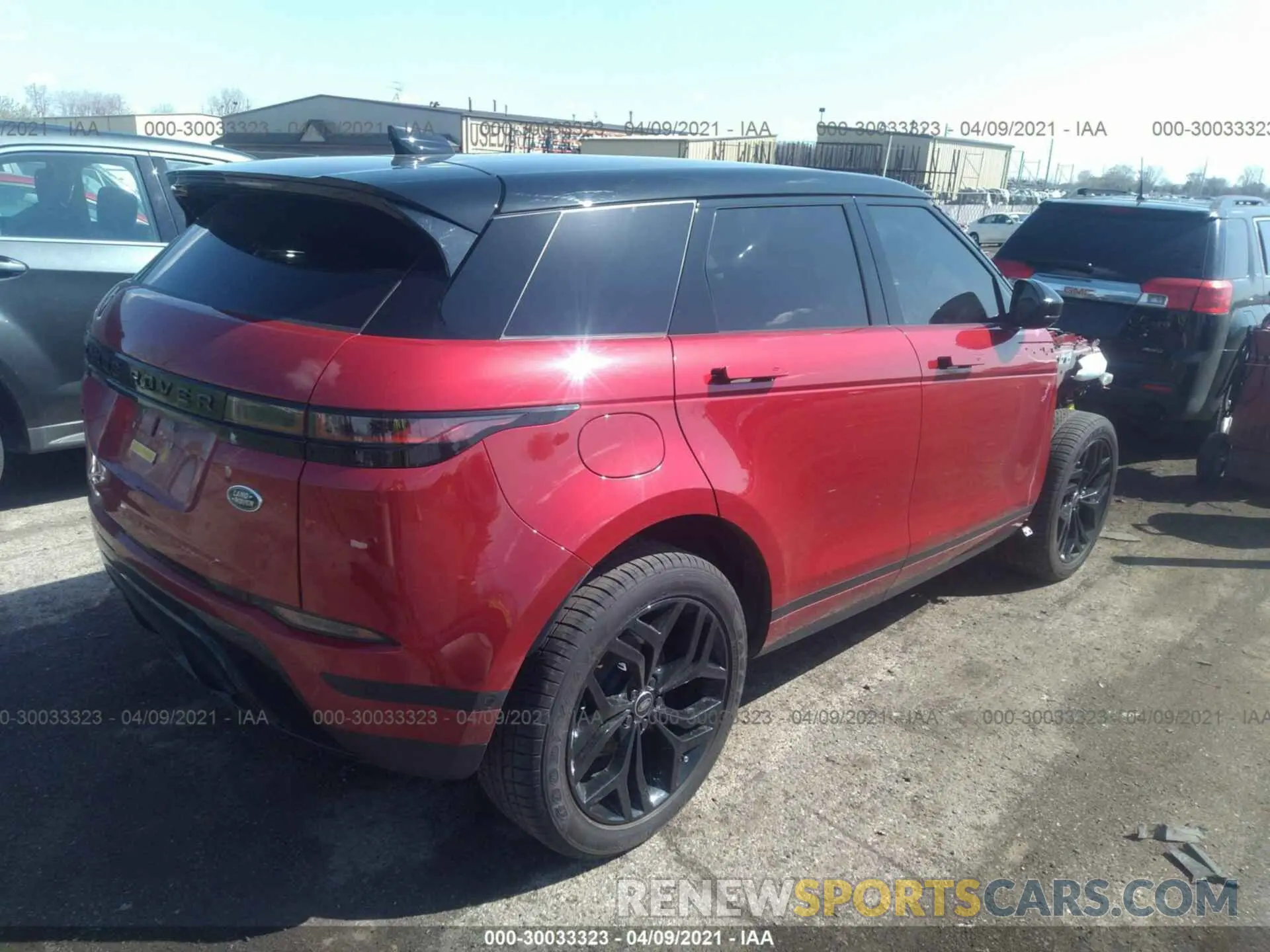 4 fotografías del automóvil dañado SALZP2FX6LH049530 LAND ROVER RANGE ROVER EVOQUE 2020