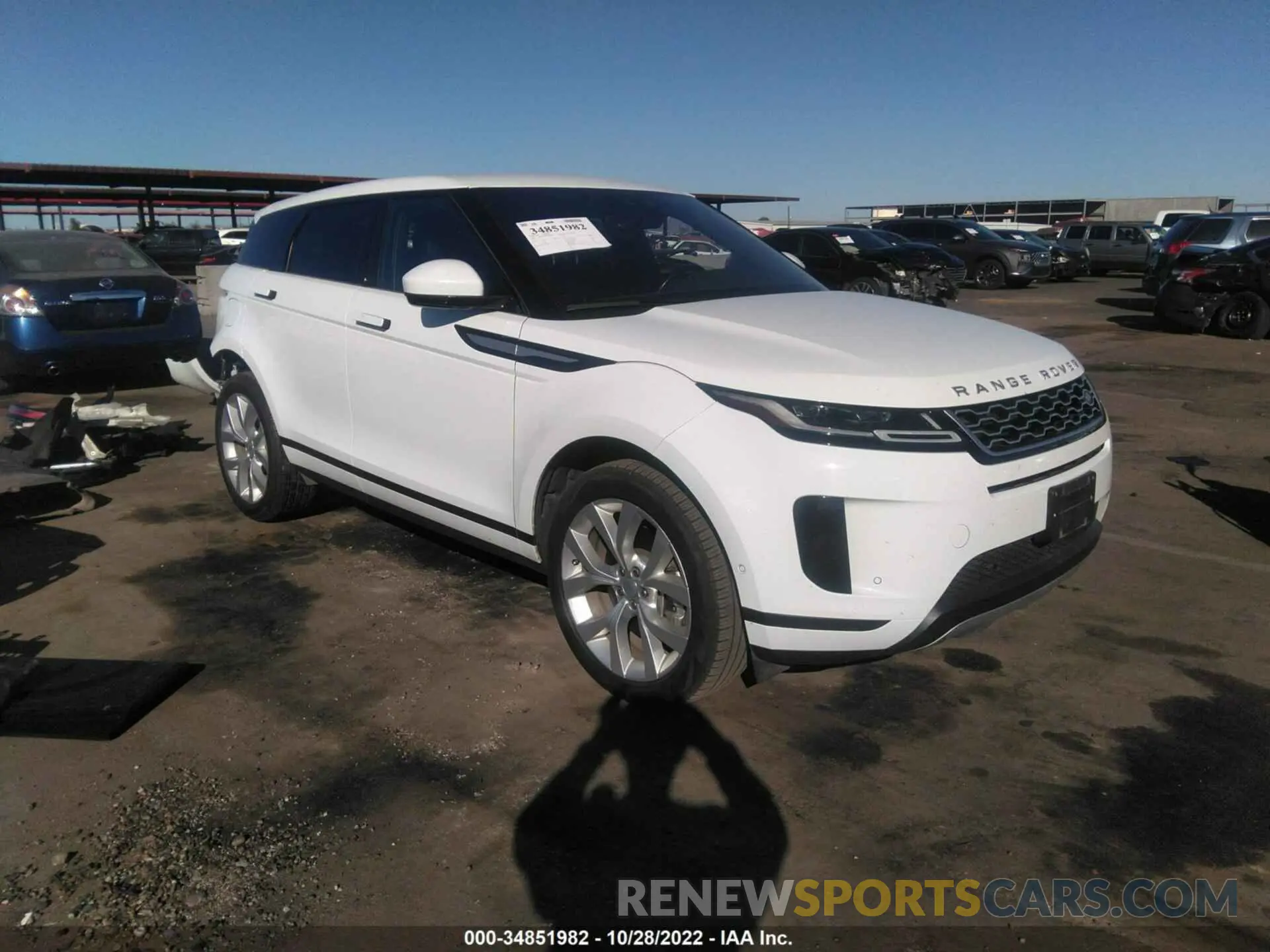 1 fotografías del automóvil dañado SALZP2FX7LH076509 LAND ROVER RANGE ROVER EVOQUE 2020