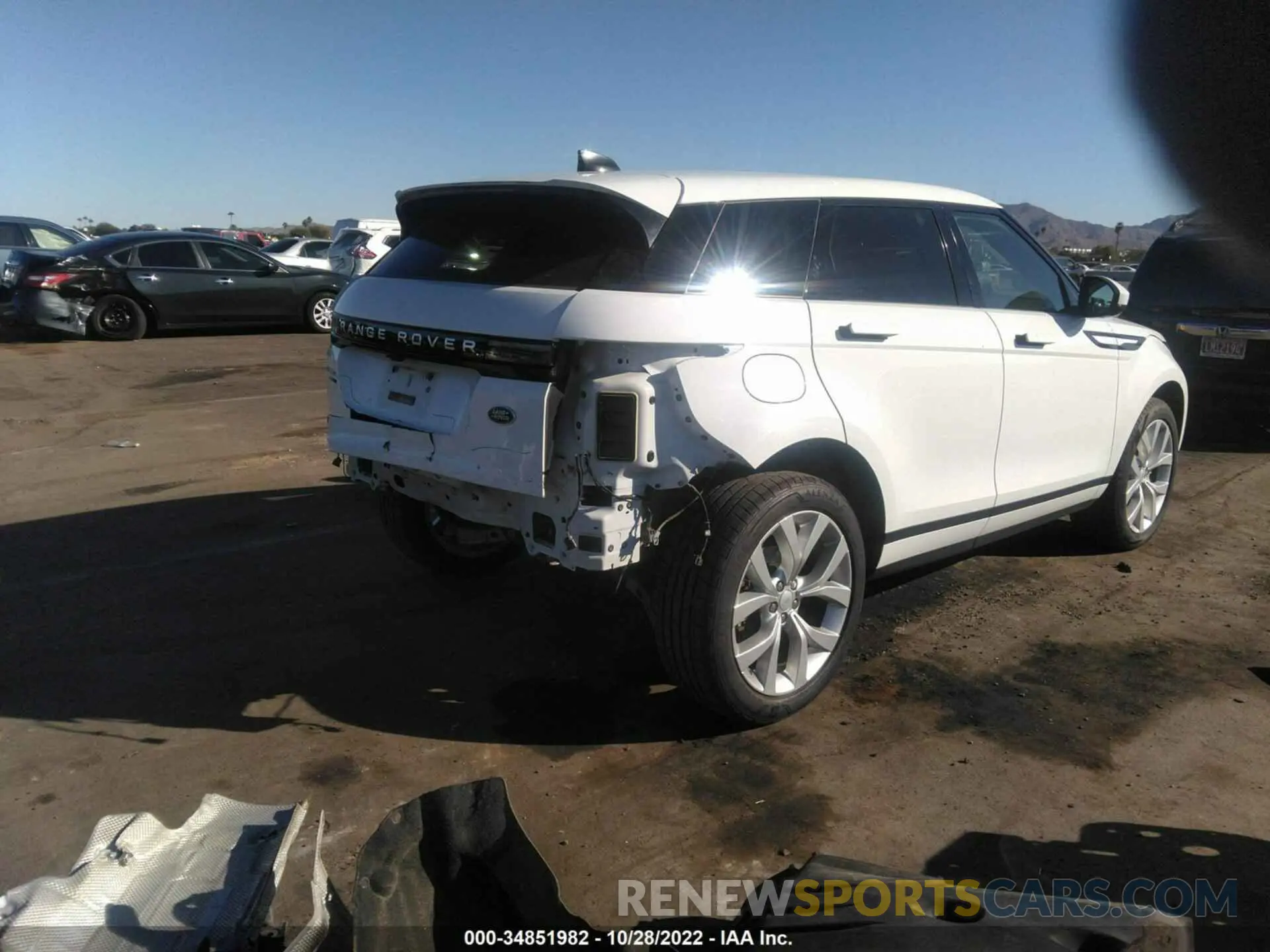 4 fotografías del automóvil dañado SALZP2FX7LH076509 LAND ROVER RANGE ROVER EVOQUE 2020