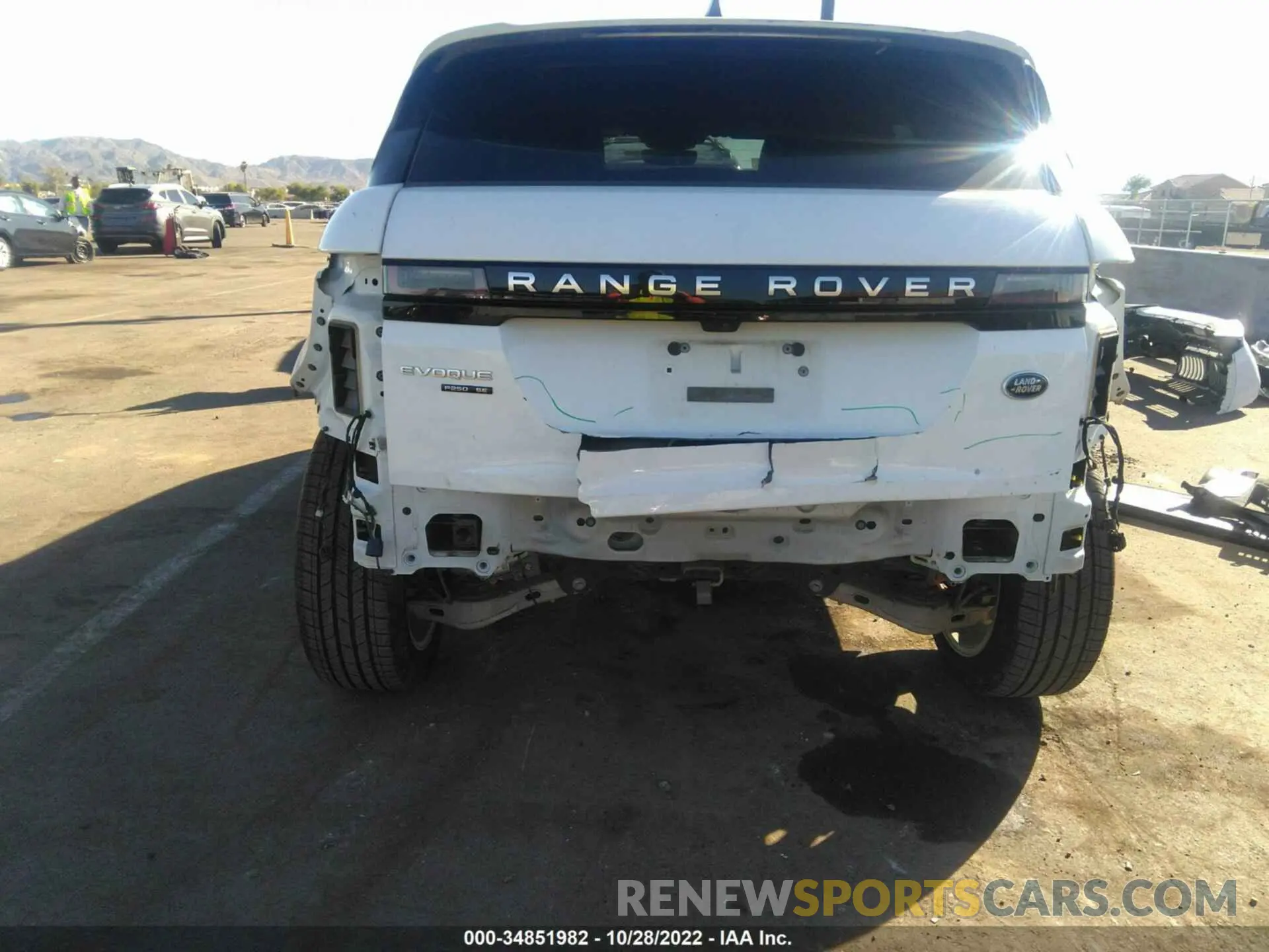 6 fotografías del automóvil dañado SALZP2FX7LH076509 LAND ROVER RANGE ROVER EVOQUE 2020