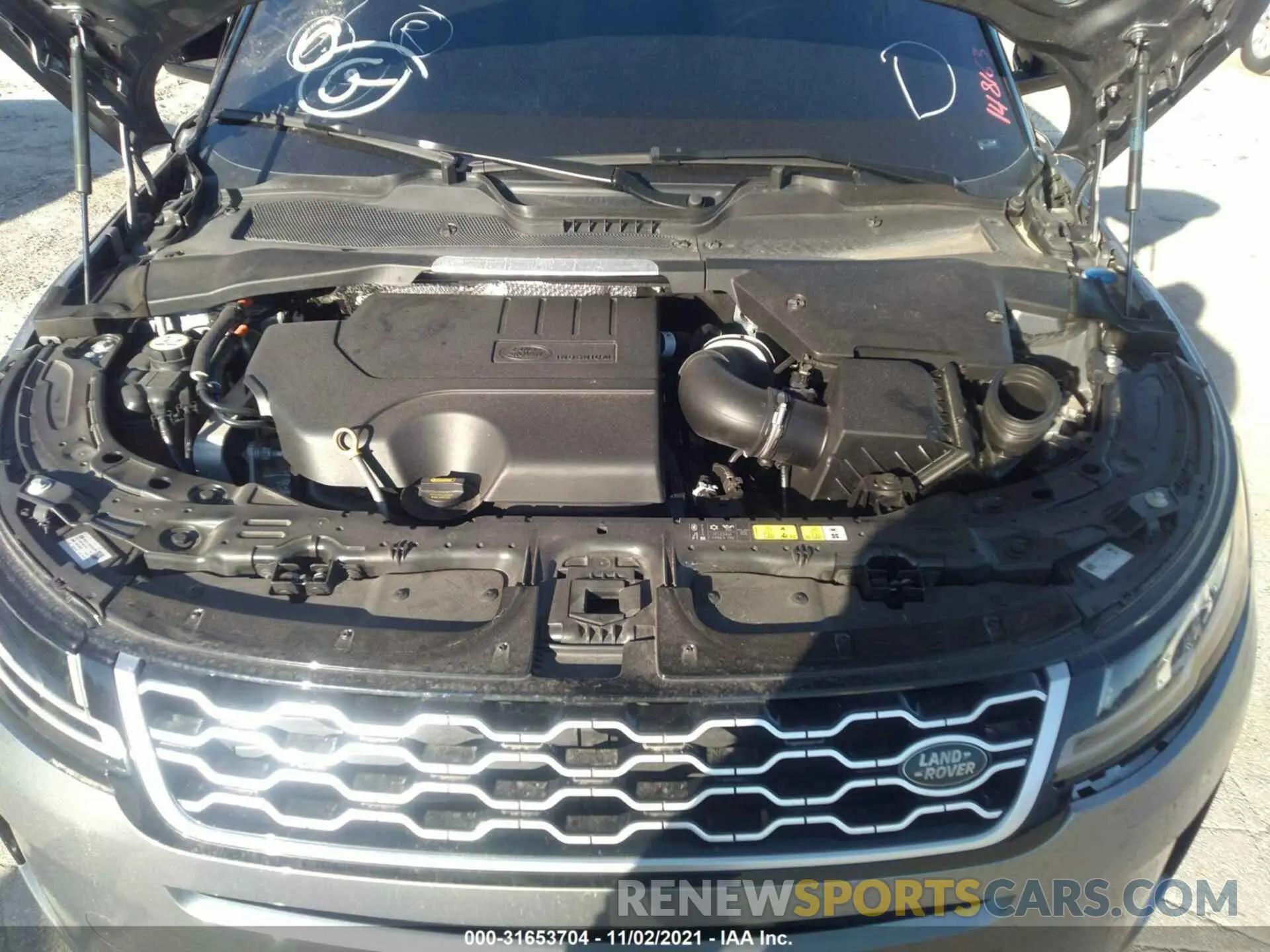 10 fotografías del automóvil dañado SALZP2FX8LH093237 LAND ROVER RANGE ROVER EVOQUE 2020