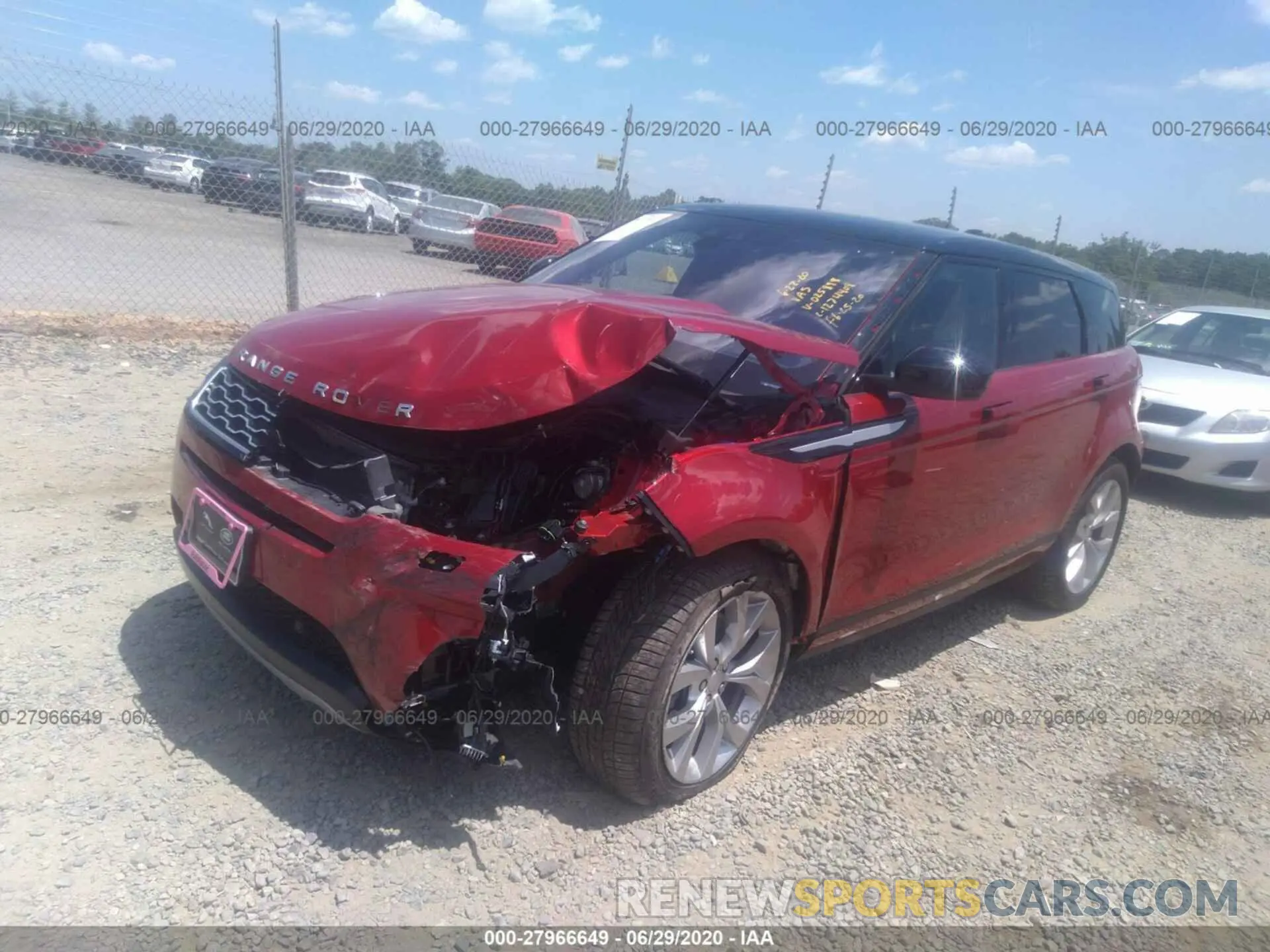 2 fotografías del automóvil dañado SALZP2FX9LH025898 LAND ROVER RANGE ROVER EVOQUE 2020