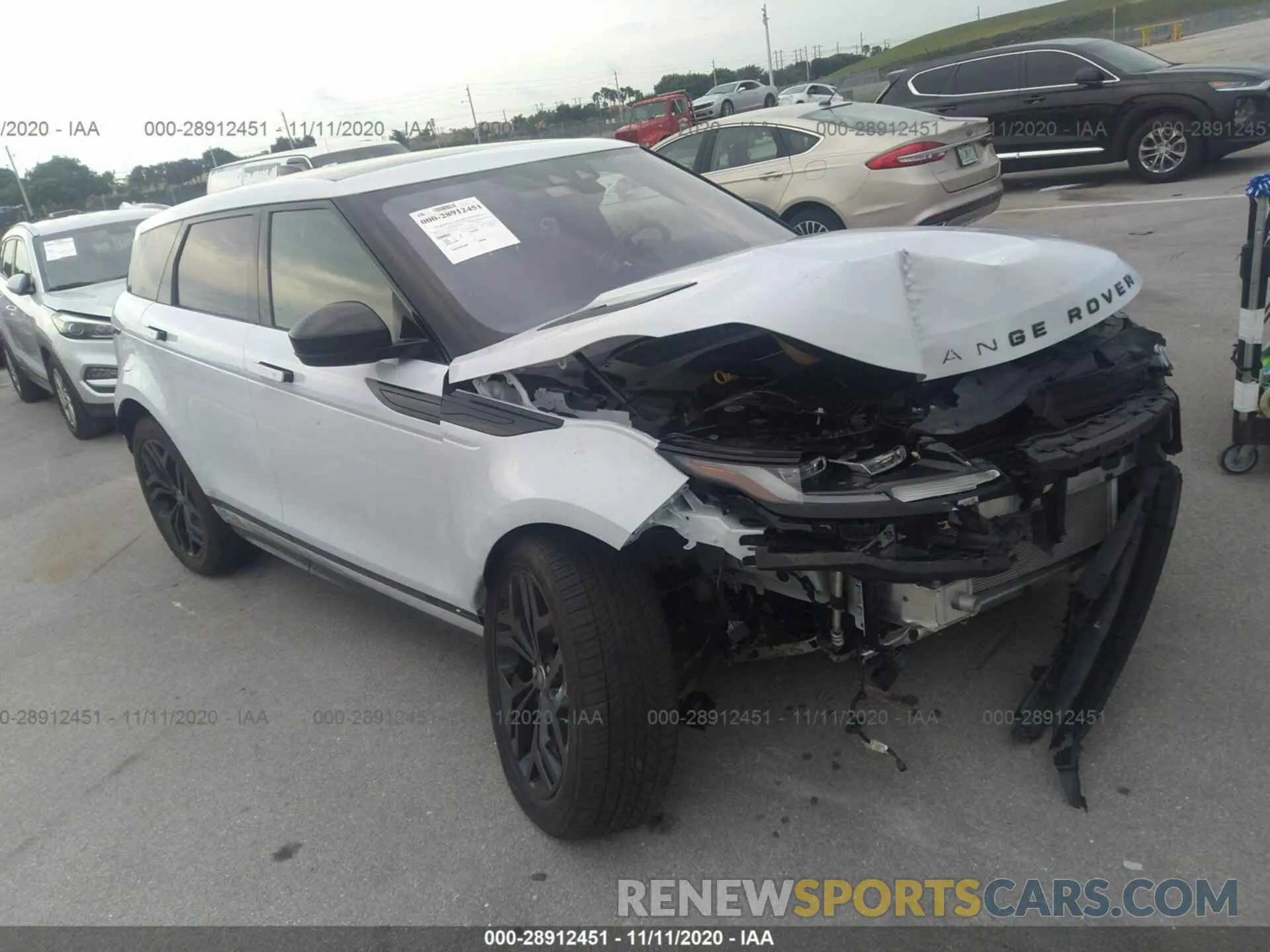 1 fotografías del automóvil dañado SALZT2GX4LH032123 LAND ROVER RANGE ROVER EVOQUE 2020