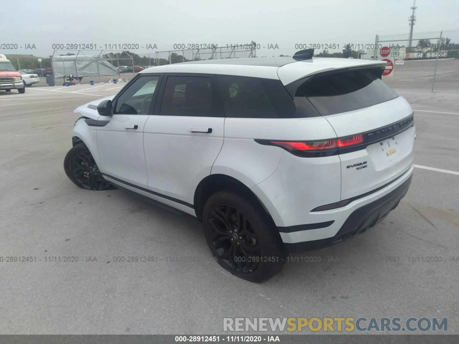 3 fotografías del automóvil dañado SALZT2GX4LH032123 LAND ROVER RANGE ROVER EVOQUE 2020