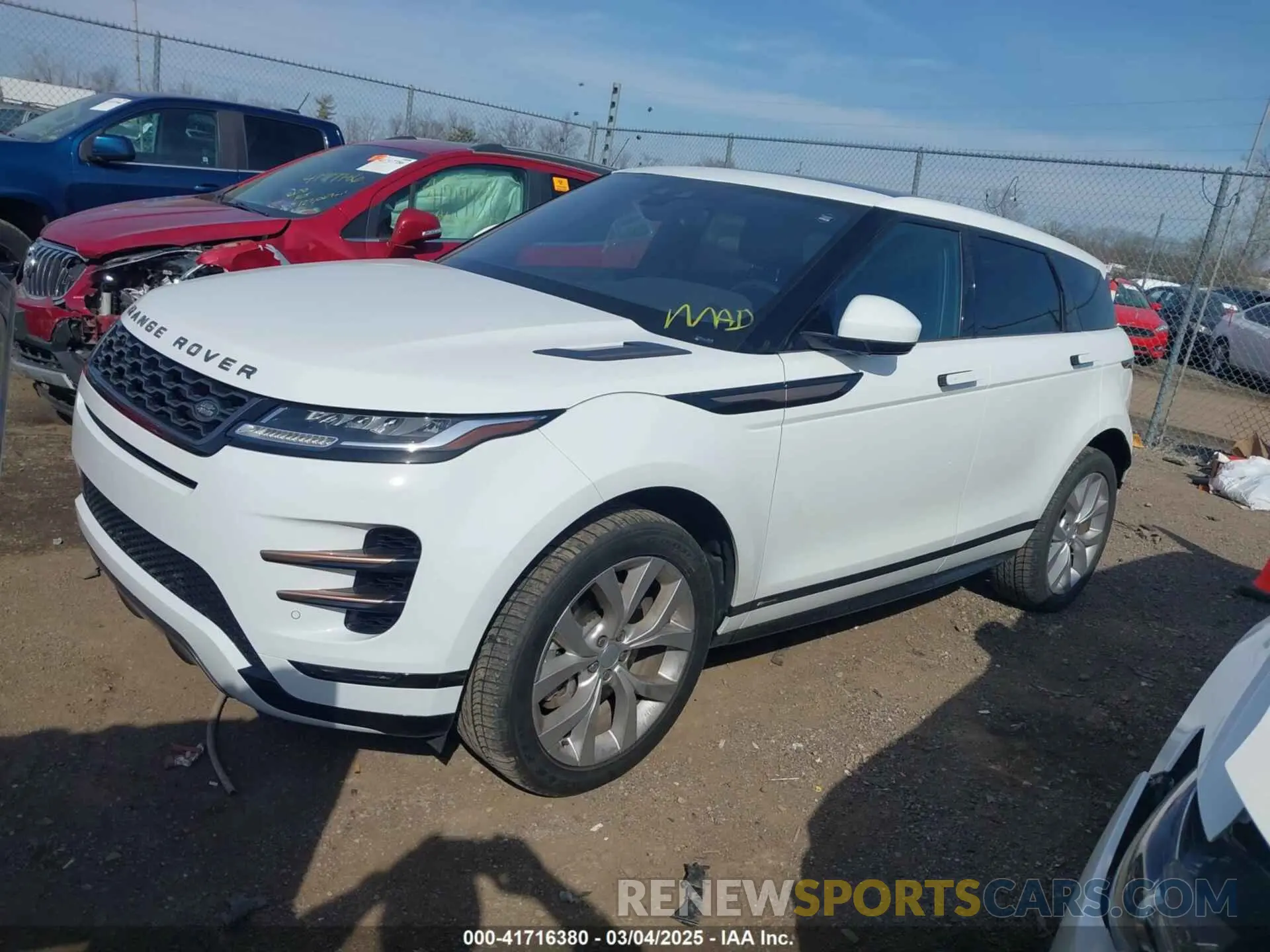2 fotografías del automóvil dañado SALZT2GX5LH055345 LAND ROVER RANGE ROVER EVOQUE 2020