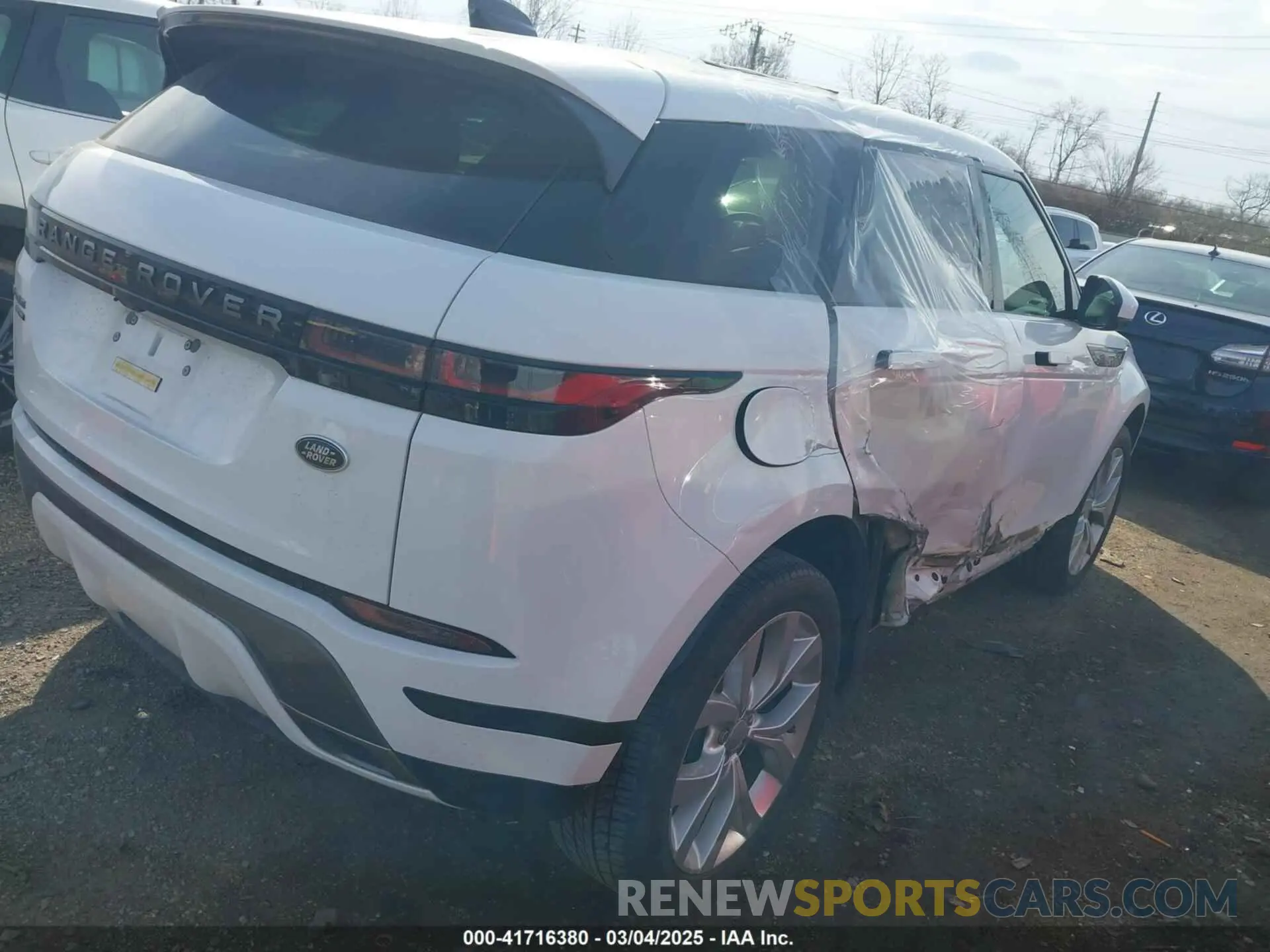 4 fotografías del automóvil dañado SALZT2GX5LH055345 LAND ROVER RANGE ROVER EVOQUE 2020