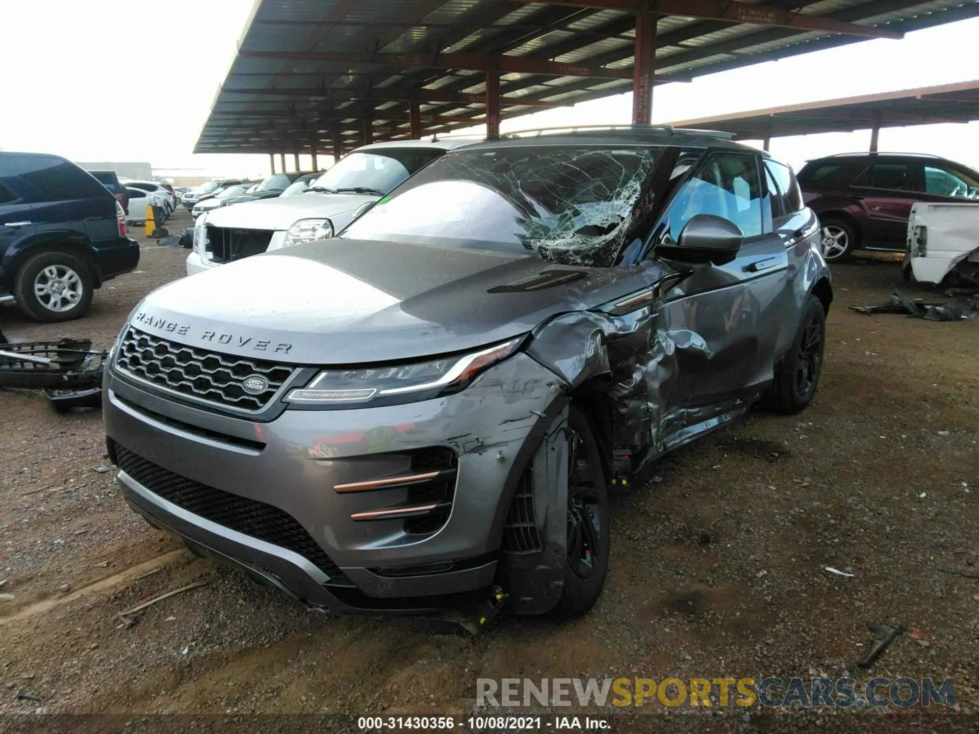 6 fotografías del automóvil dañado SALZT2GX6LH088208 LAND ROVER RANGE ROVER EVOQUE 2020