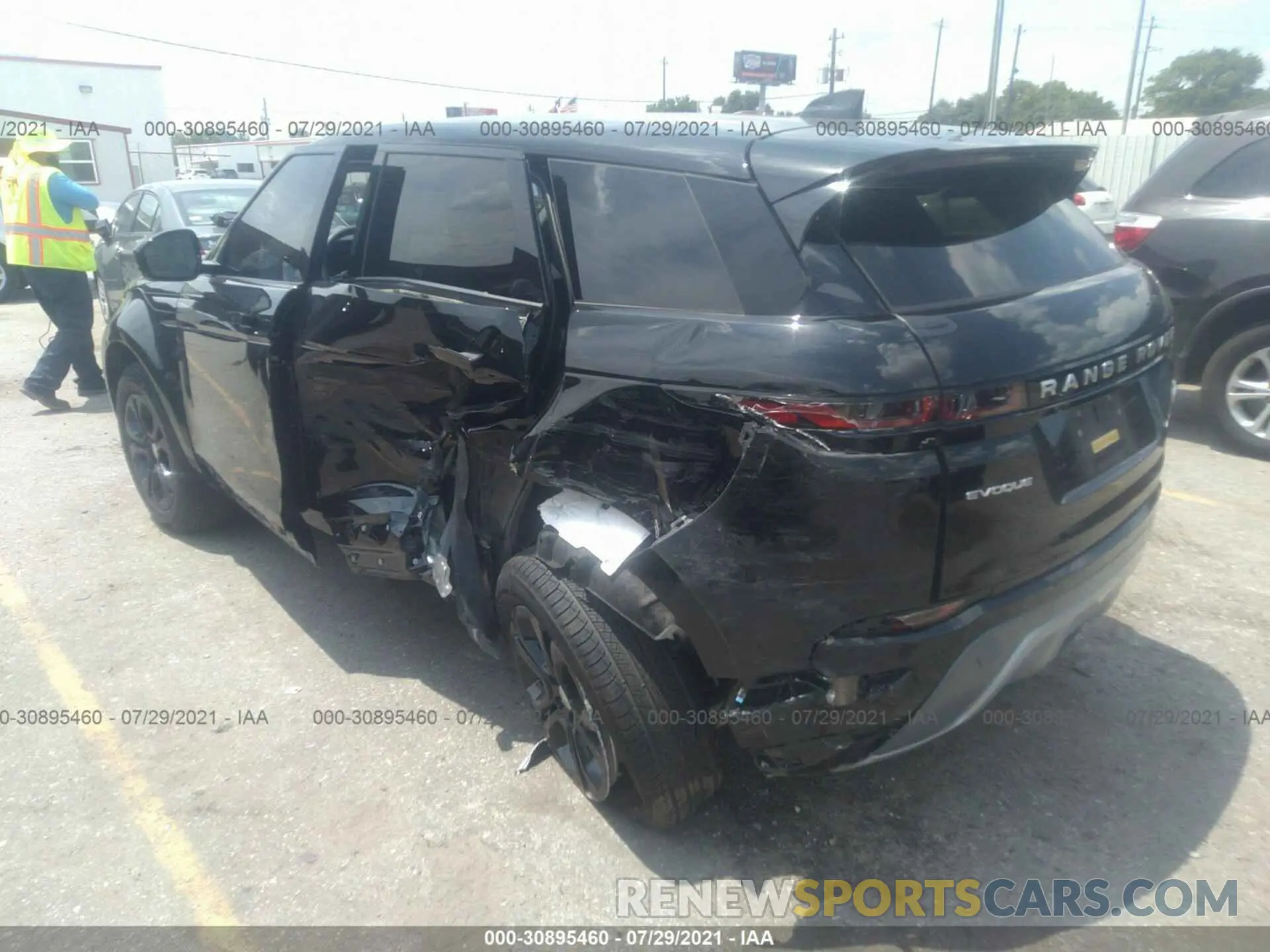 3 fotografías del automóvil dañado SALZJ2FX6MH130465 LAND ROVER RANGE ROVER EVOQUE 2021