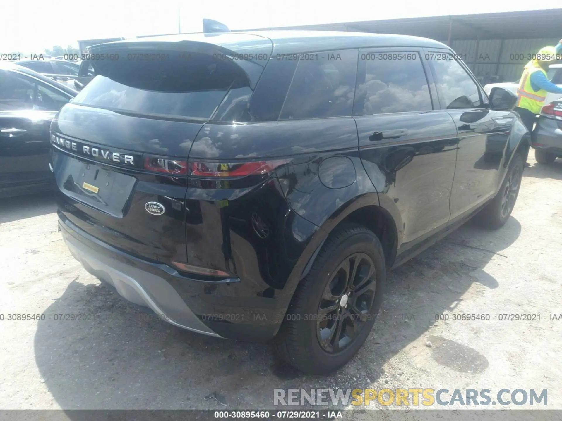 4 fotografías del automóvil dañado SALZJ2FX6MH130465 LAND ROVER RANGE ROVER EVOQUE 2021