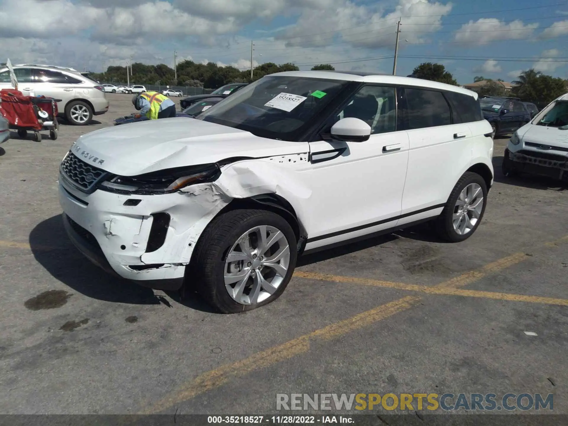 2 fotografías del automóvil dañado SALZP2FX9MH128143 LAND ROVER RANGE ROVER EVOQUE 2021