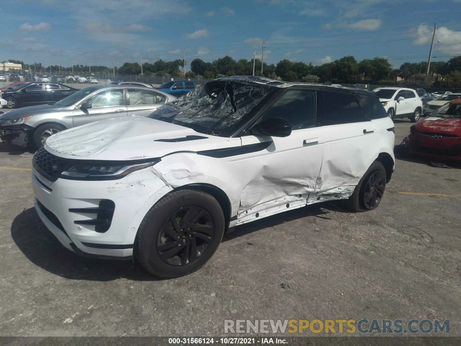 2 fotografías del automóvil dañado SALZT2FX6MH142657 LAND ROVER RANGE ROVER EVOQUE 2021