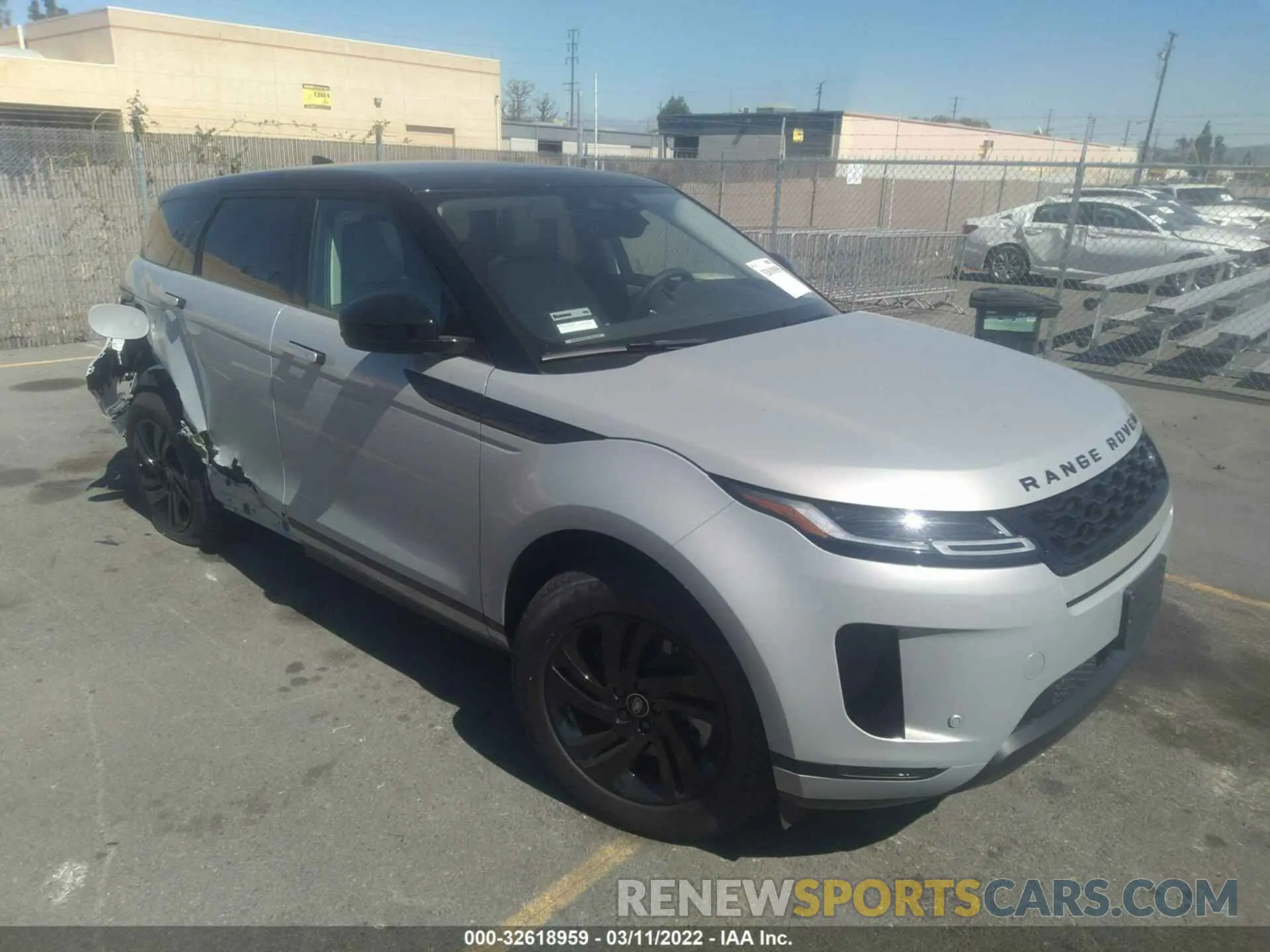 1 fotografías del automóvil dañado SALZJ2FX6NH165542 LAND ROVER RANGE ROVER EVOQUE 2022