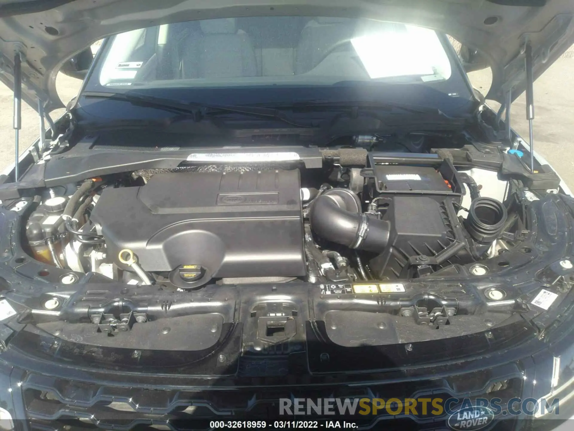 10 fotografías del automóvil dañado SALZJ2FX6NH165542 LAND ROVER RANGE ROVER EVOQUE 2022