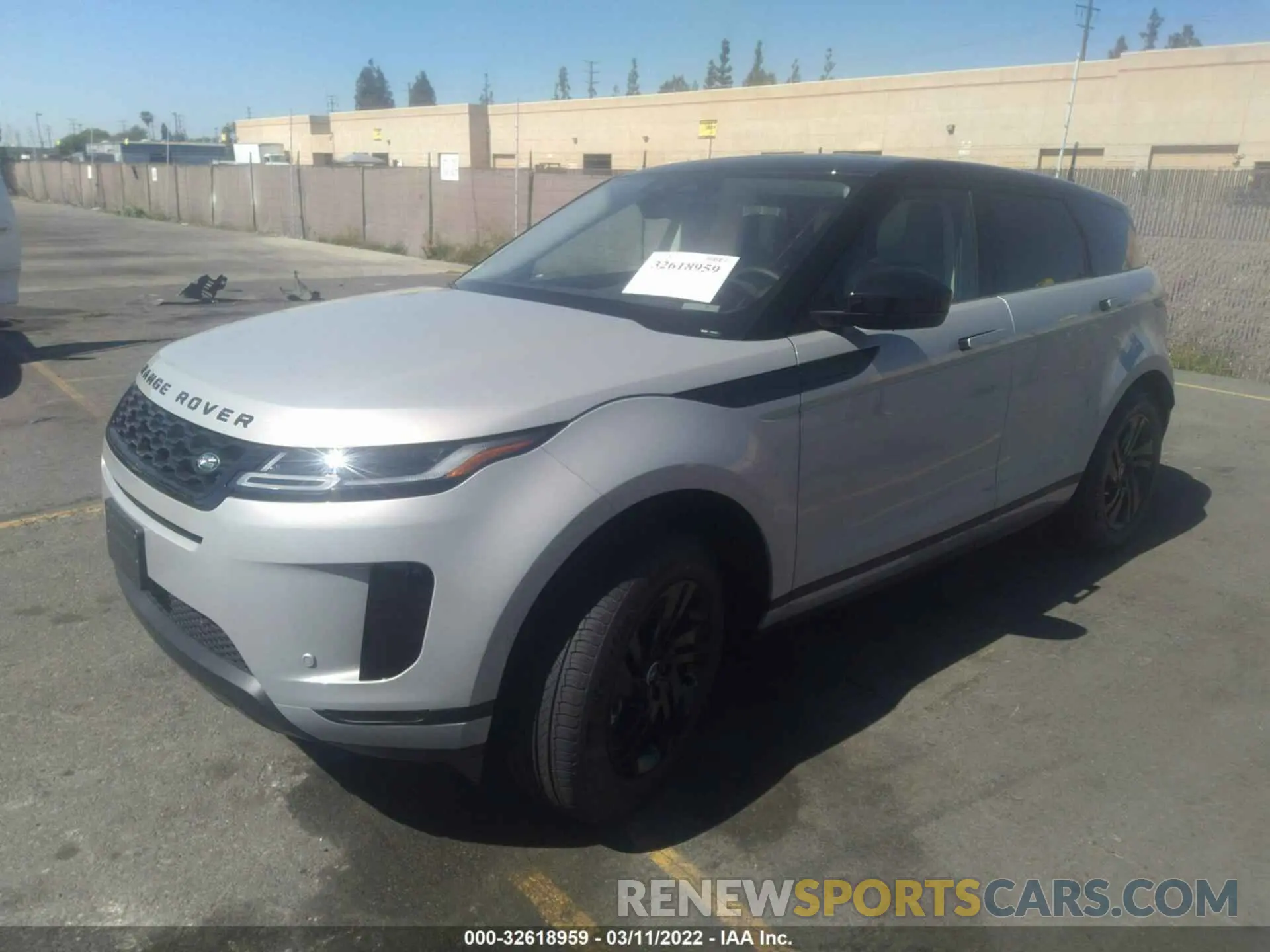 2 fotografías del automóvil dañado SALZJ2FX6NH165542 LAND ROVER RANGE ROVER EVOQUE 2022