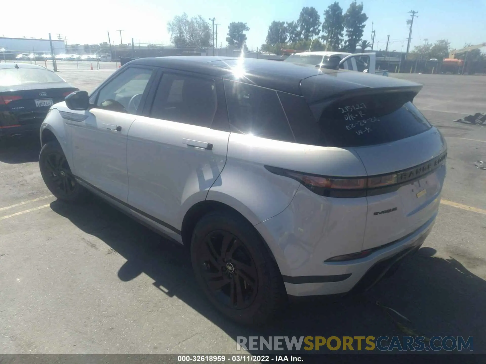 3 fotografías del automóvil dañado SALZJ2FX6NH165542 LAND ROVER RANGE ROVER EVOQUE 2022