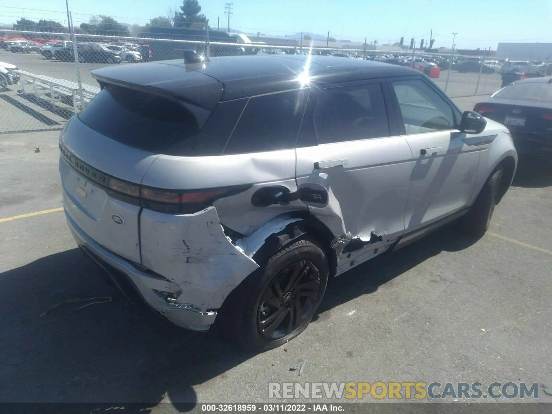 4 fotografías del automóvil dañado SALZJ2FX6NH165542 LAND ROVER RANGE ROVER EVOQUE 2022