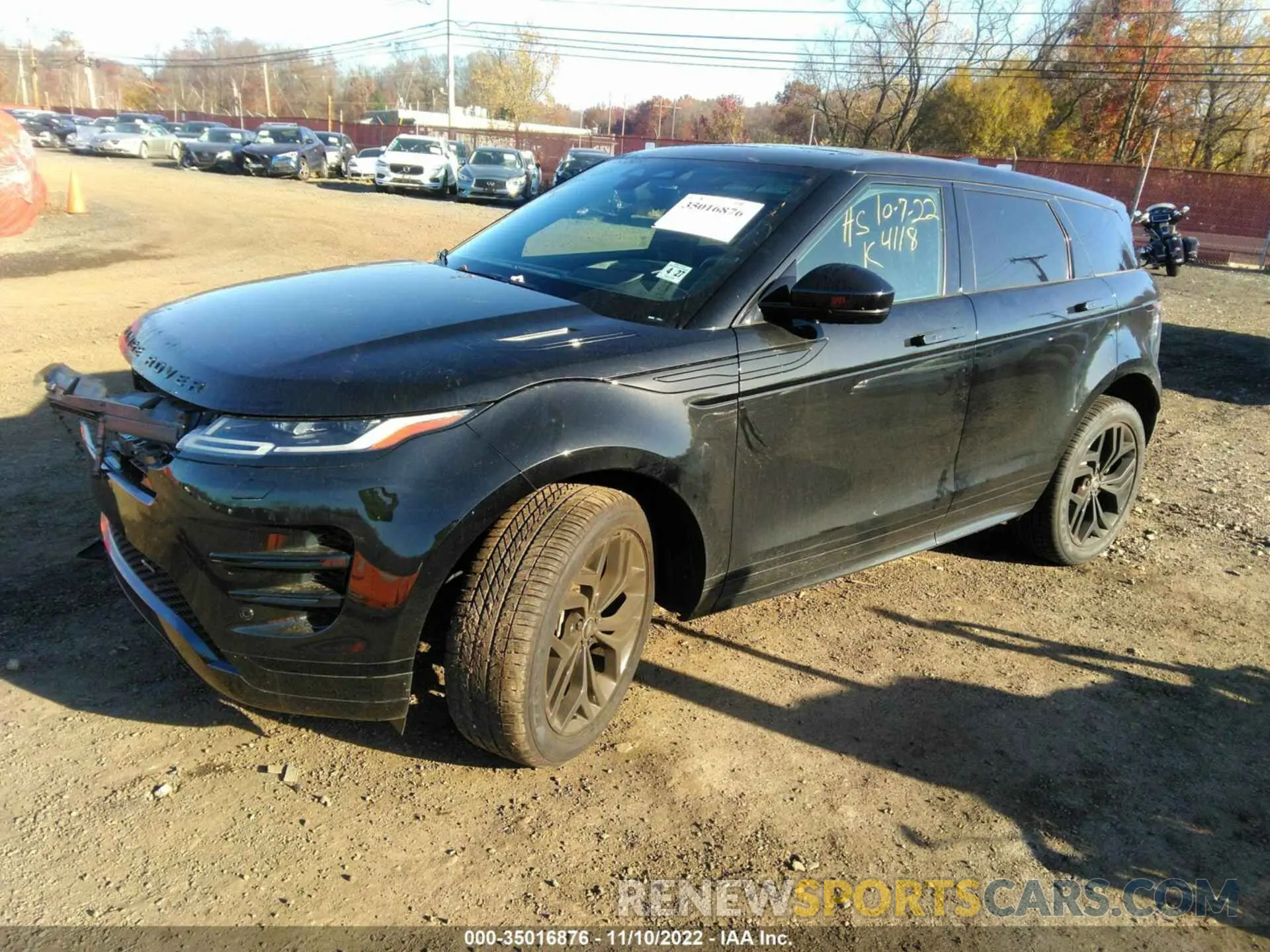 2 fotografías del automóvil dañado SALZL2FXXNH164923 LAND ROVER RANGE ROVER EVOQUE 2022