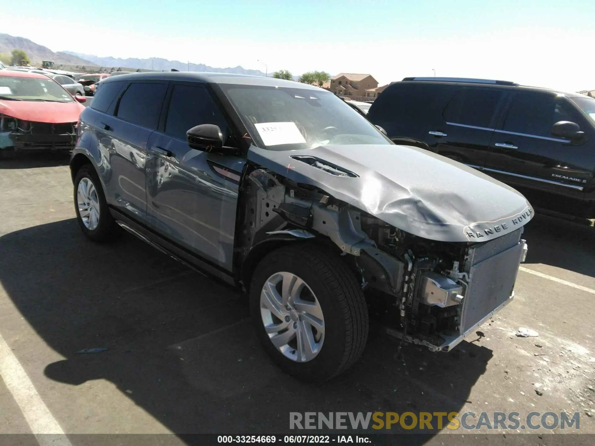 1 fotografías del automóvil dañado SALZT2FX6NH173327 LAND ROVER RANGE ROVER EVOQUE 2022