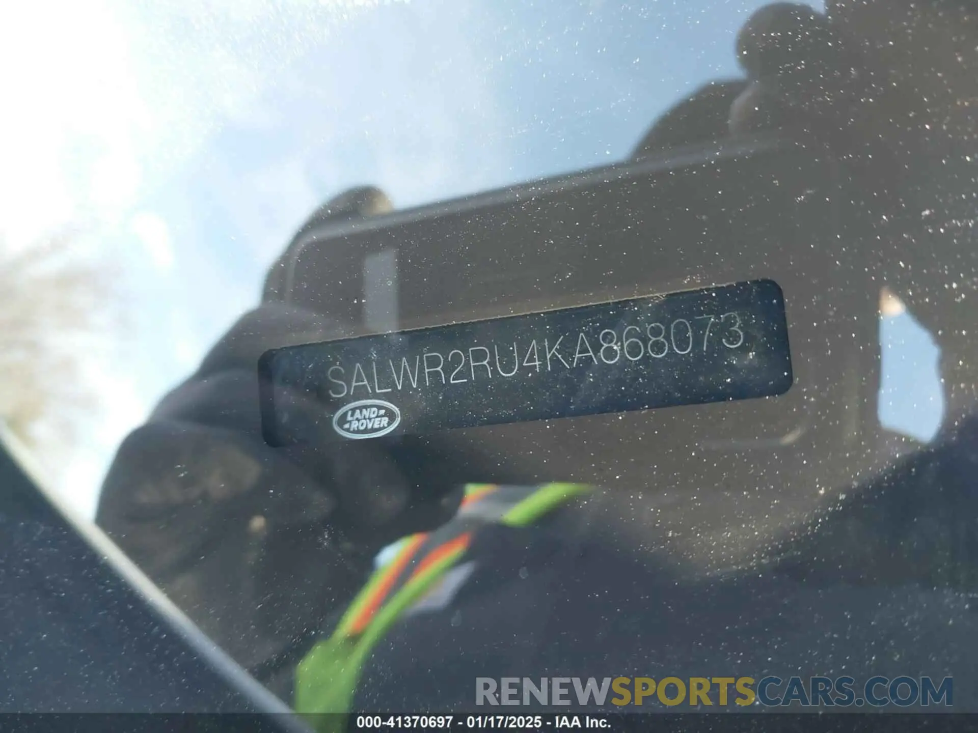 9 fotografías del automóvil dañado SALWR2RU4KA868073 LAND ROVER RANGE ROVER SPORT 2019