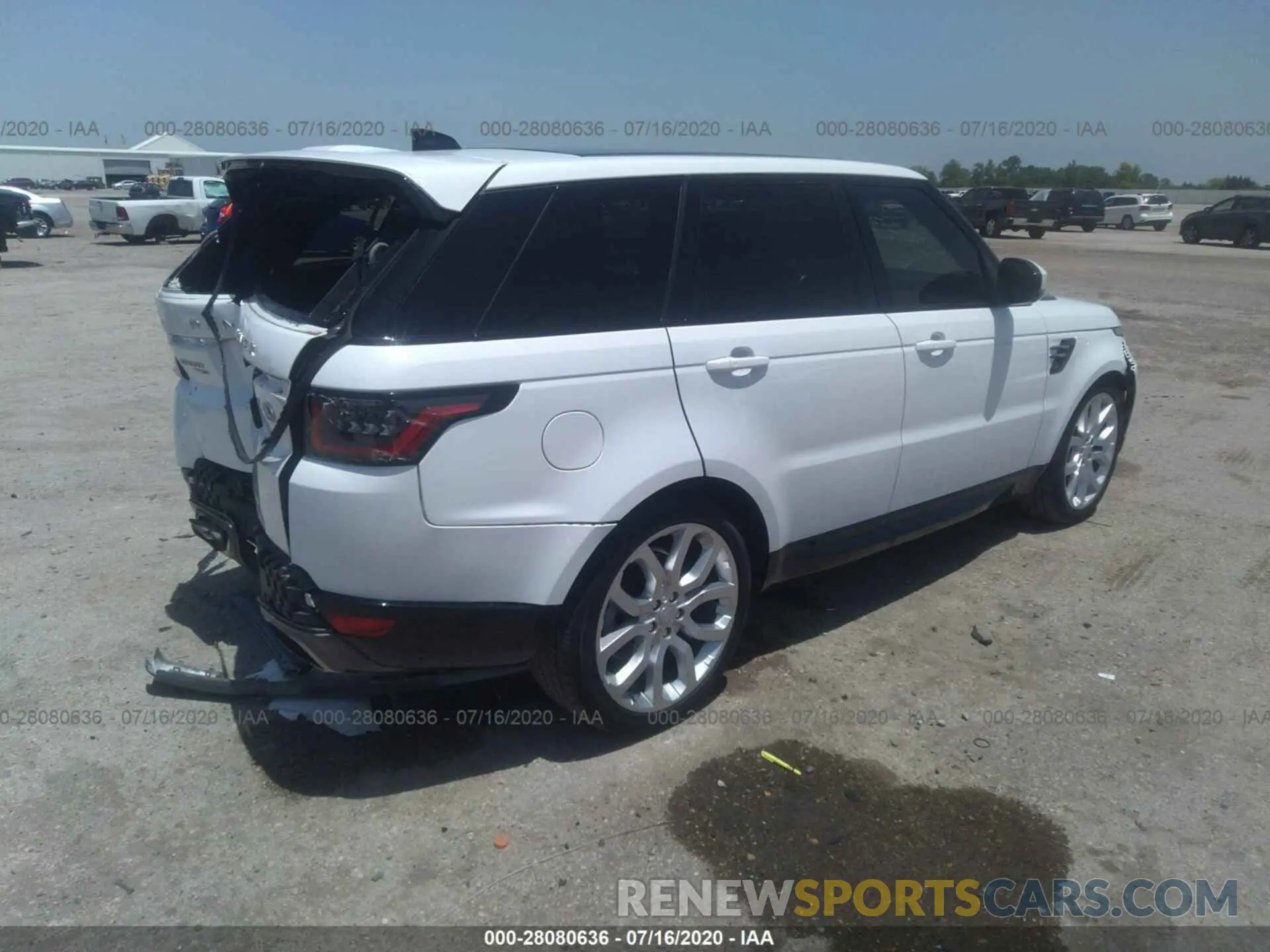 4 fotografías del automóvil dañado SALWR2RU9KA875097 LAND ROVER RANGE ROVER SPORT 2019