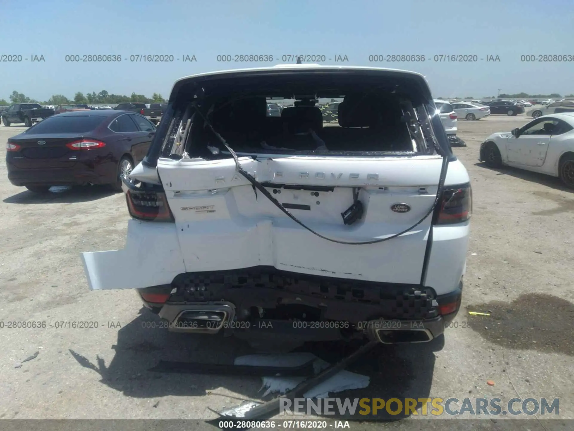 6 fotografías del automóvil dañado SALWR2RU9KA875097 LAND ROVER RANGE ROVER SPORT 2019