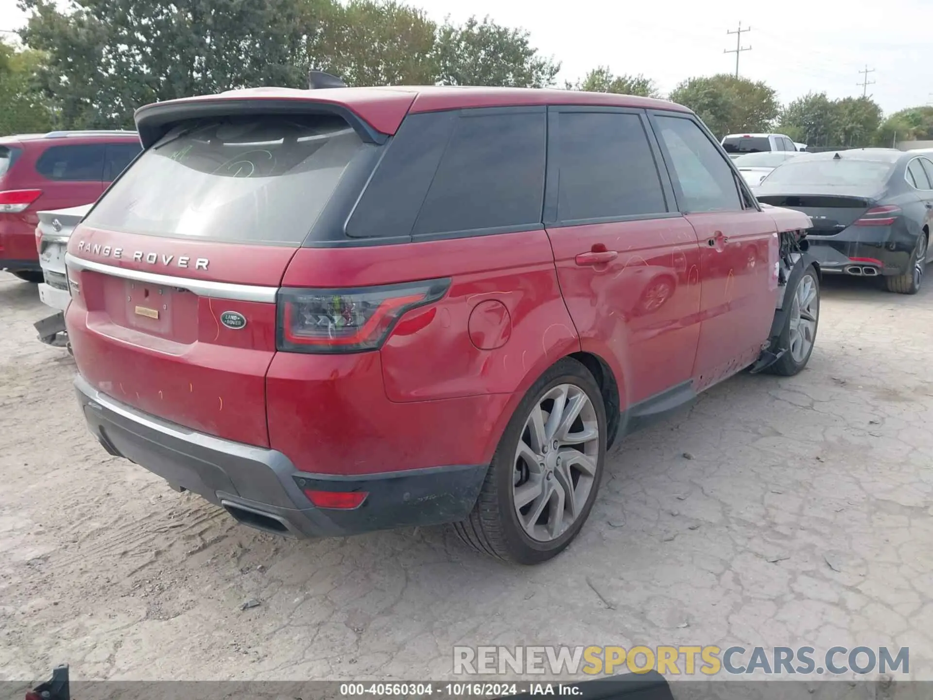 4 fotografías del automóvil dañado SALWR2RV2KA817972 LAND ROVER RANGE ROVER SPORT 2019
