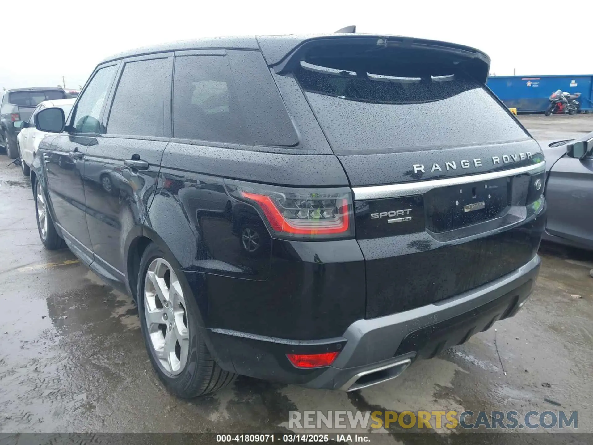 3 fotografías del automóvil dañado SALWR2RV8KA427006 LAND ROVER RANGE ROVER SPORT 2019