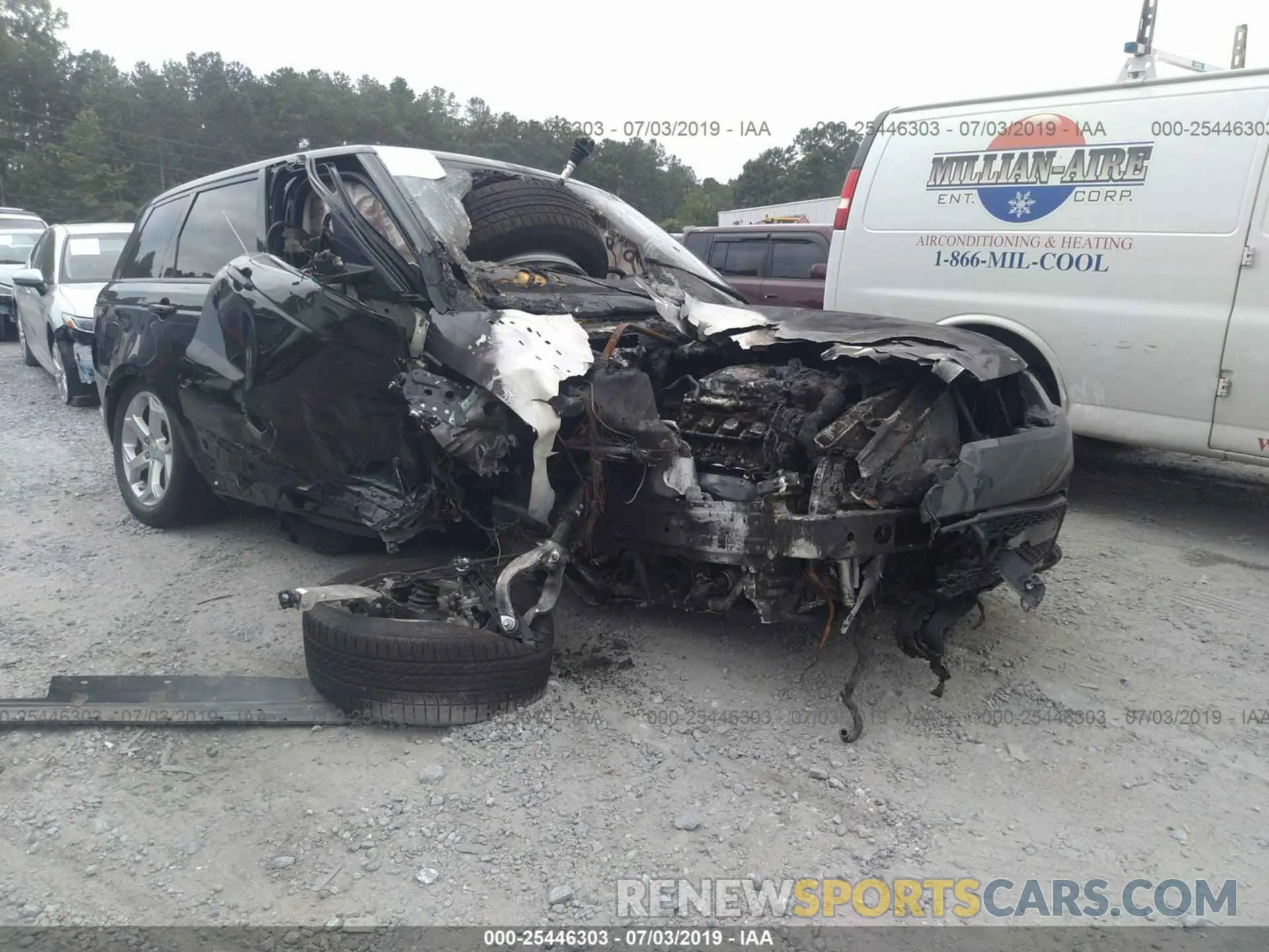1 fotografías del automóvil dañado SALWR2RV9KA419903 LAND ROVER RANGE ROVER SPORT 2019