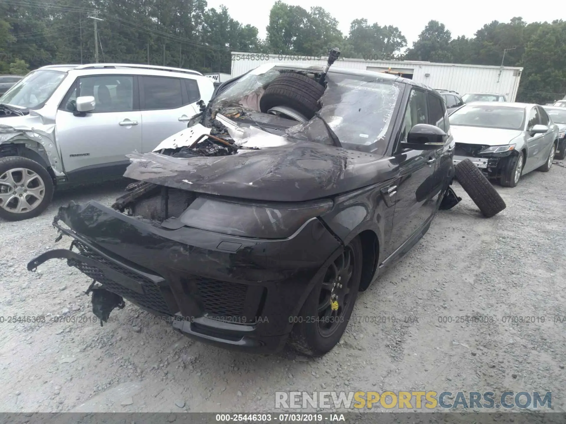 2 fotografías del automóvil dañado SALWR2RV9KA419903 LAND ROVER RANGE ROVER SPORT 2019