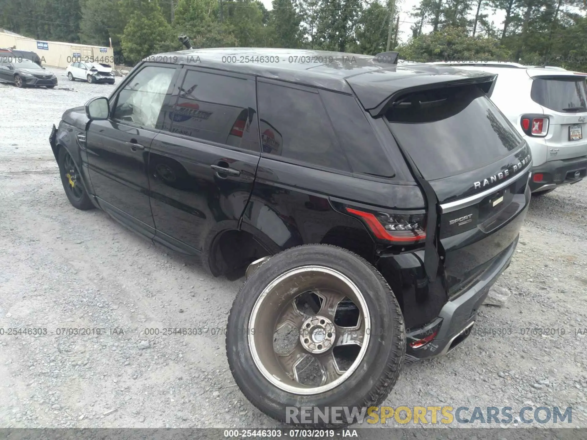 3 fotografías del automóvil dañado SALWR2RV9KA419903 LAND ROVER RANGE ROVER SPORT 2019