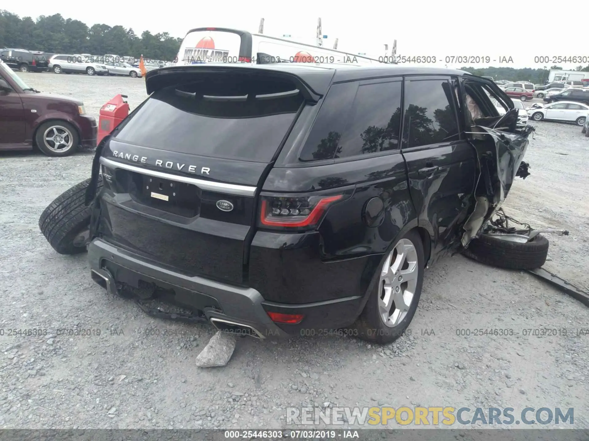 4 fotografías del automóvil dañado SALWR2RV9KA419903 LAND ROVER RANGE ROVER SPORT 2019