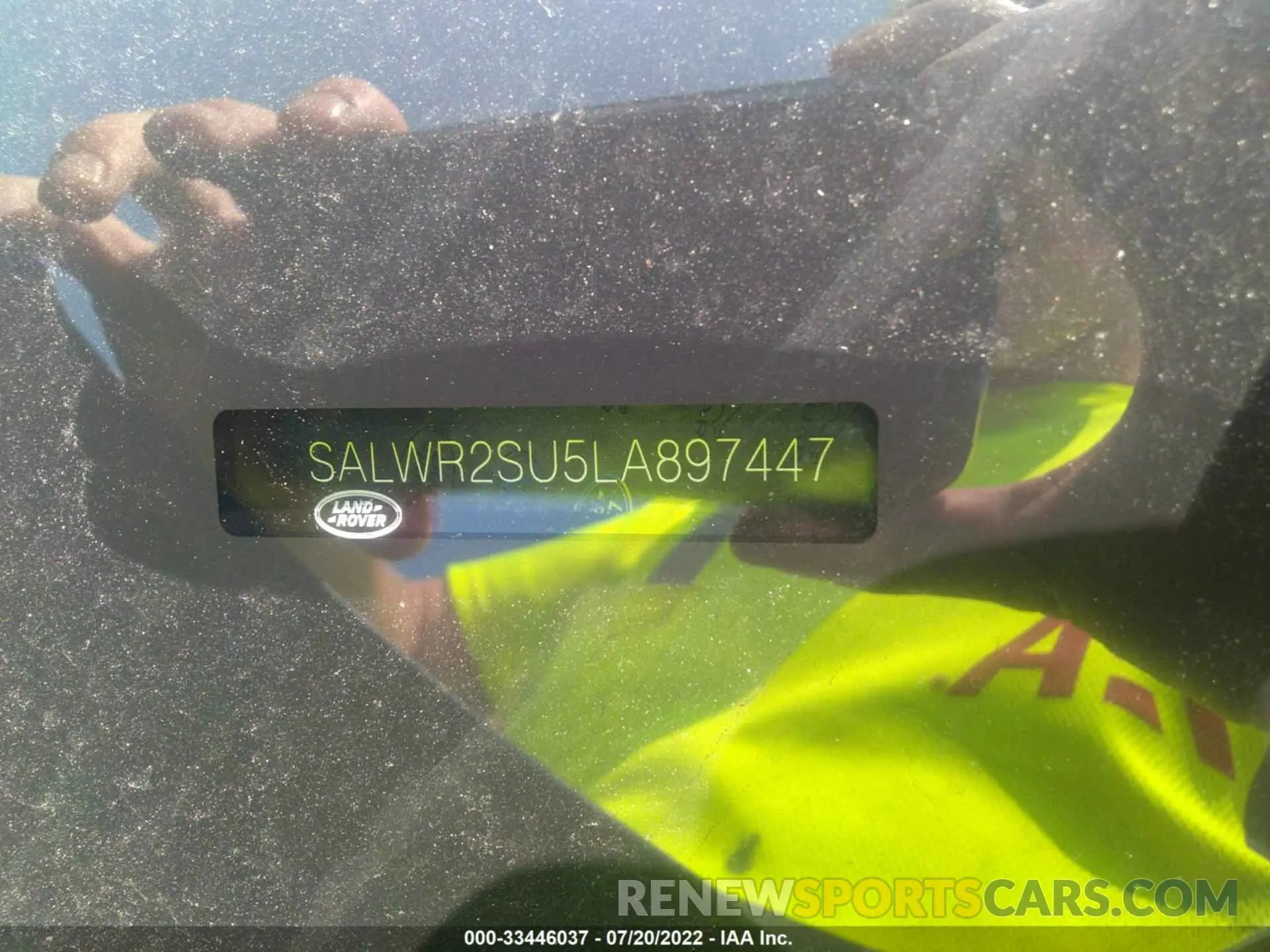 9 fotografías del automóvil dañado SALWR2SU5LA897447 LAND ROVER RANGE ROVER SPORT 2020