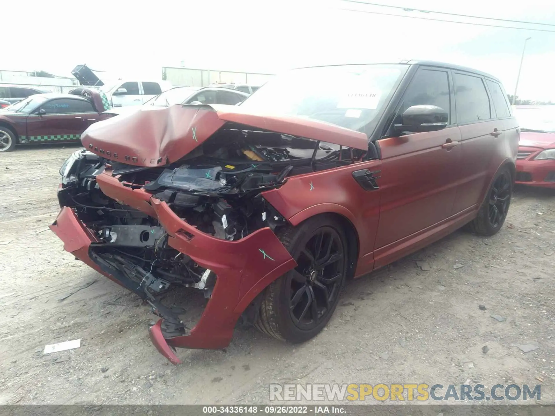 2 fotografías del automóvil dañado SALWZ2RE0LA709111 LAND ROVER RANGE ROVER SPORT 2020
