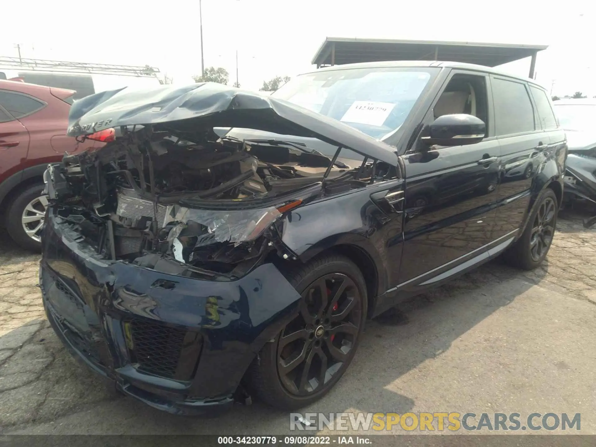 2 fotografías del automóvil dañado SALWR2SE8MA761193 LAND ROVER RANGE ROVER SPORT 2021