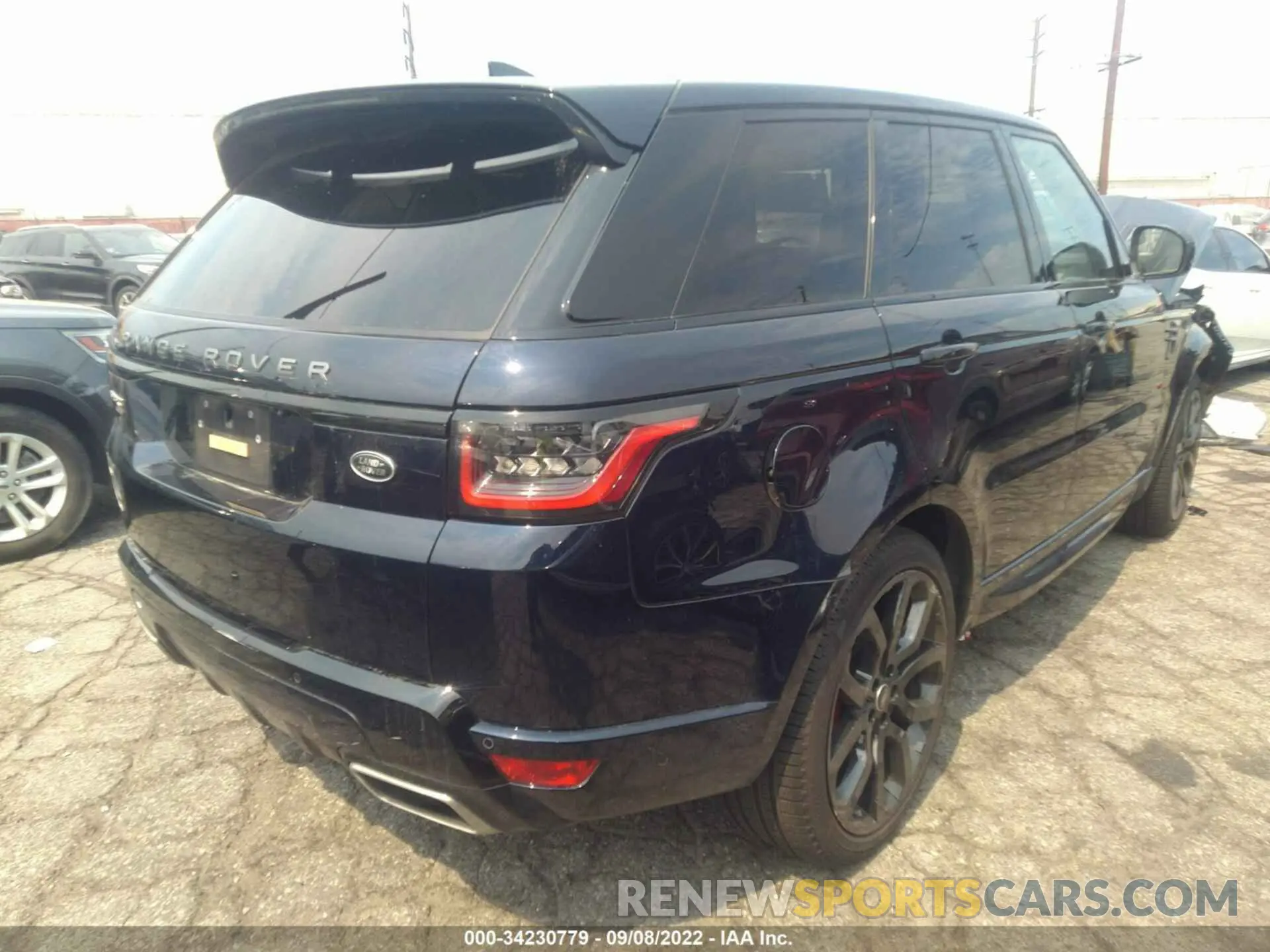 4 fotografías del automóvil dañado SALWR2SE8MA761193 LAND ROVER RANGE ROVER SPORT 2021