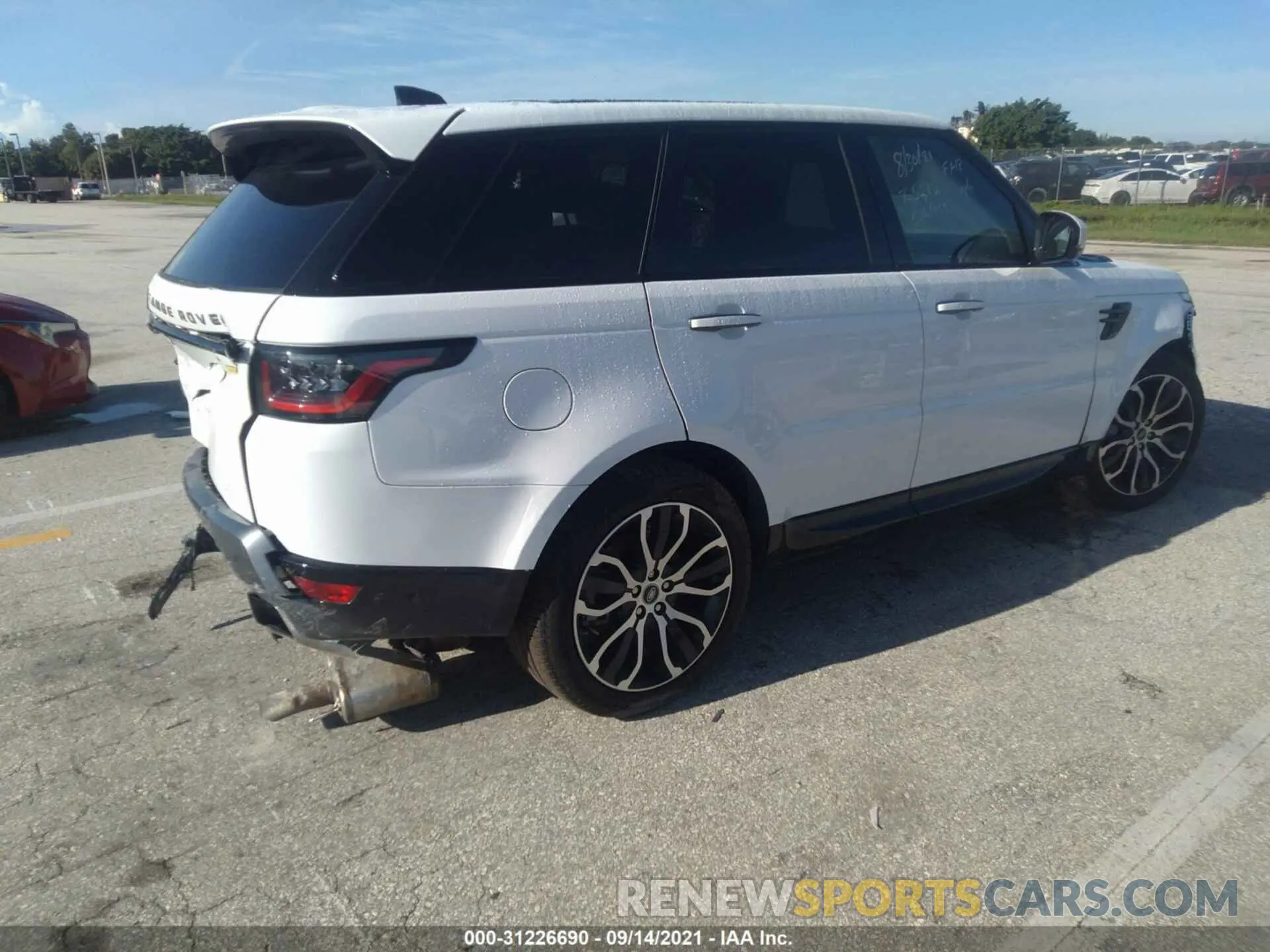 4 fotografías del automóvil dañado SALWR2SU0MA755220 LAND ROVER RANGE ROVER SPORT 2021