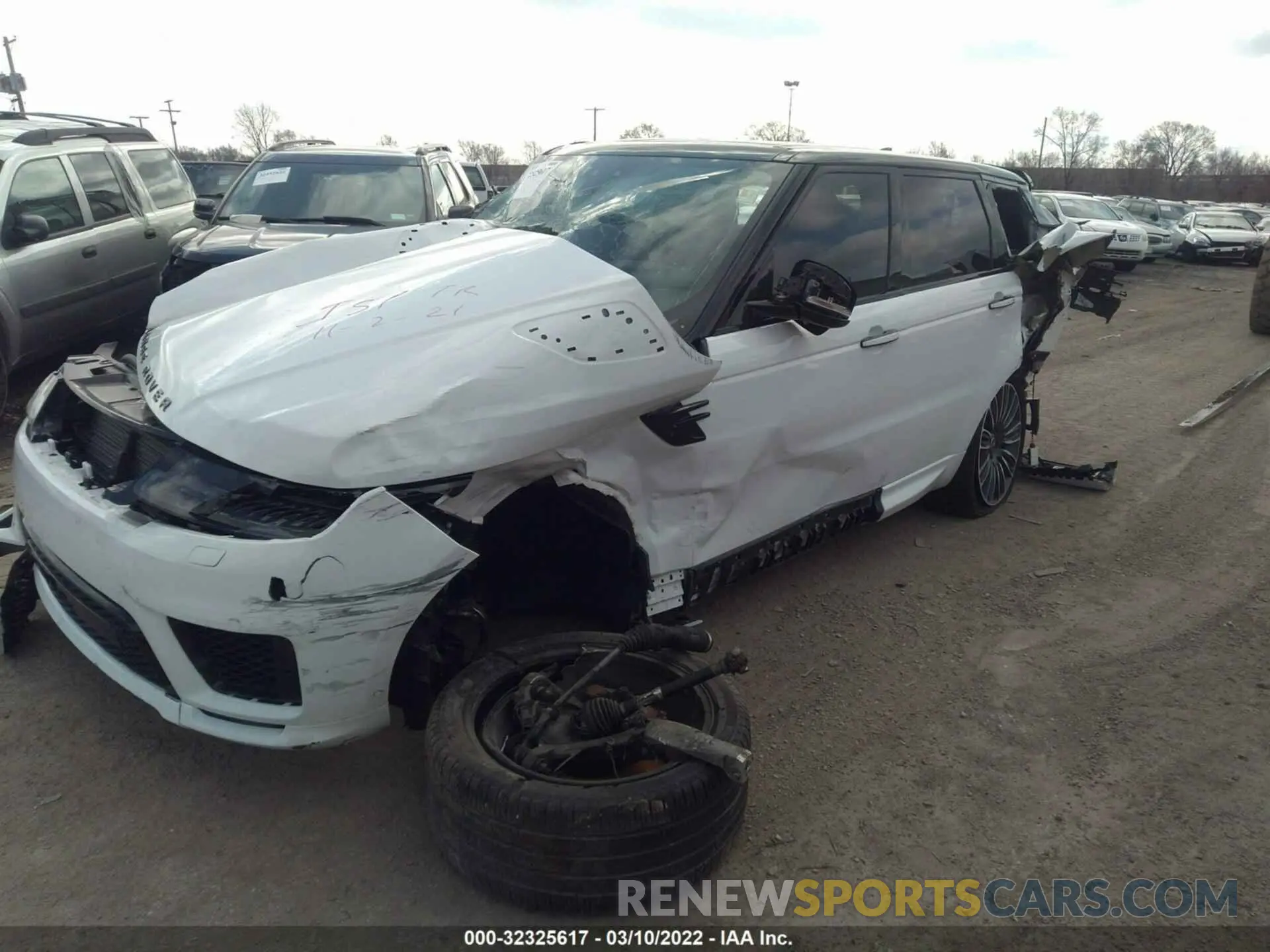 2 fotografías del automóvil dañado SALWV2SE5MA766685 LAND ROVER RANGE ROVER SPORT 2021