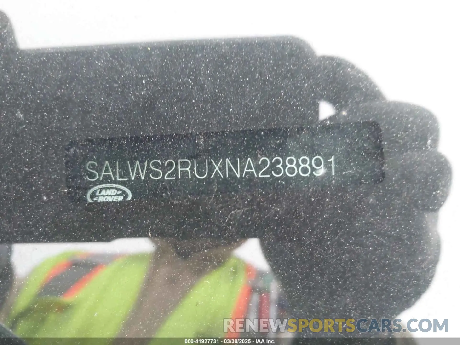 16 fotografías del automóvil dañado SALWS2RUXNA238891 LAND ROVER RANGE ROVER SPORT 2022
