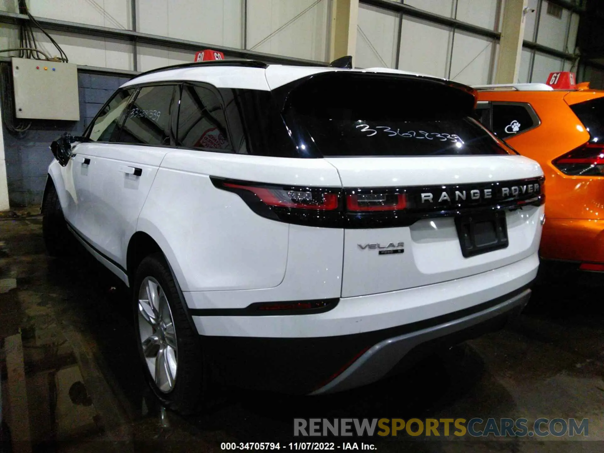 3 fotografías del automóvil dañado 00LYB2EX7KA203617 LAND ROVER RANGE ROVER VELAR 2019