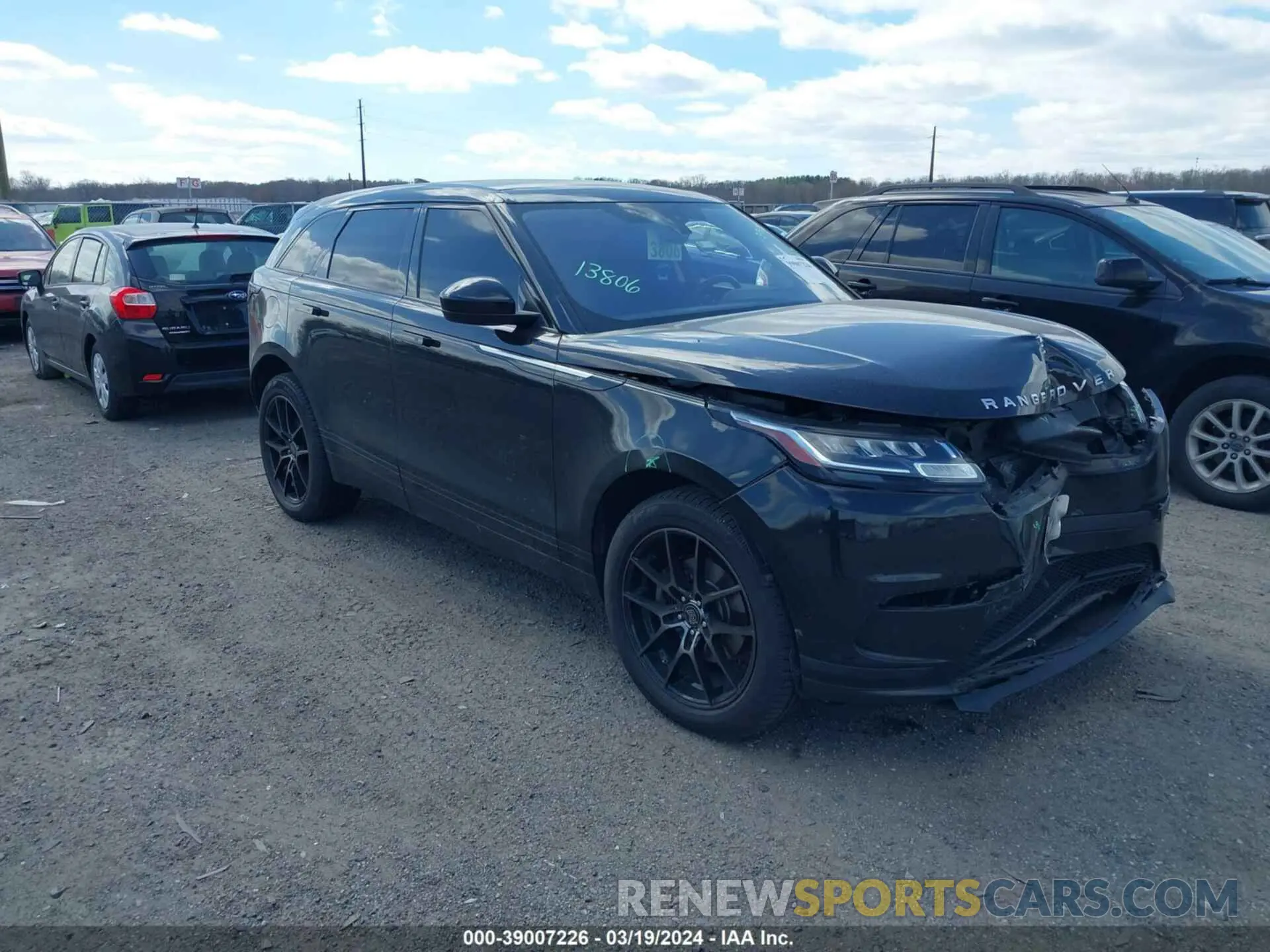 1 fotografías del automóvil dañado SALYA2EX0KA211030 LAND ROVER RANGE ROVER VELAR 2019