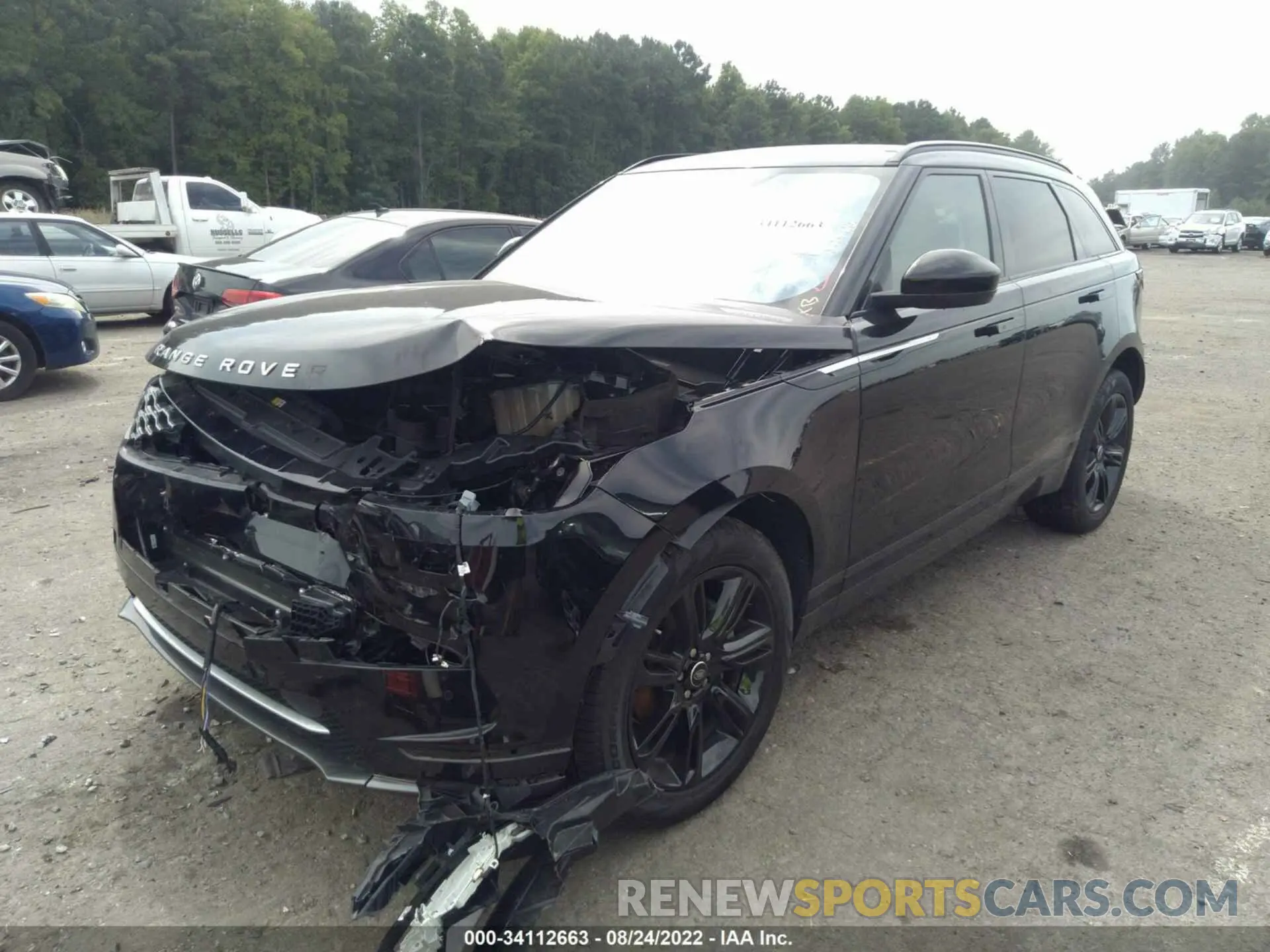 2 fotografías del automóvil dañado SALYB2EX9KA218734 LAND ROVER RANGE ROVER VELAR 2019