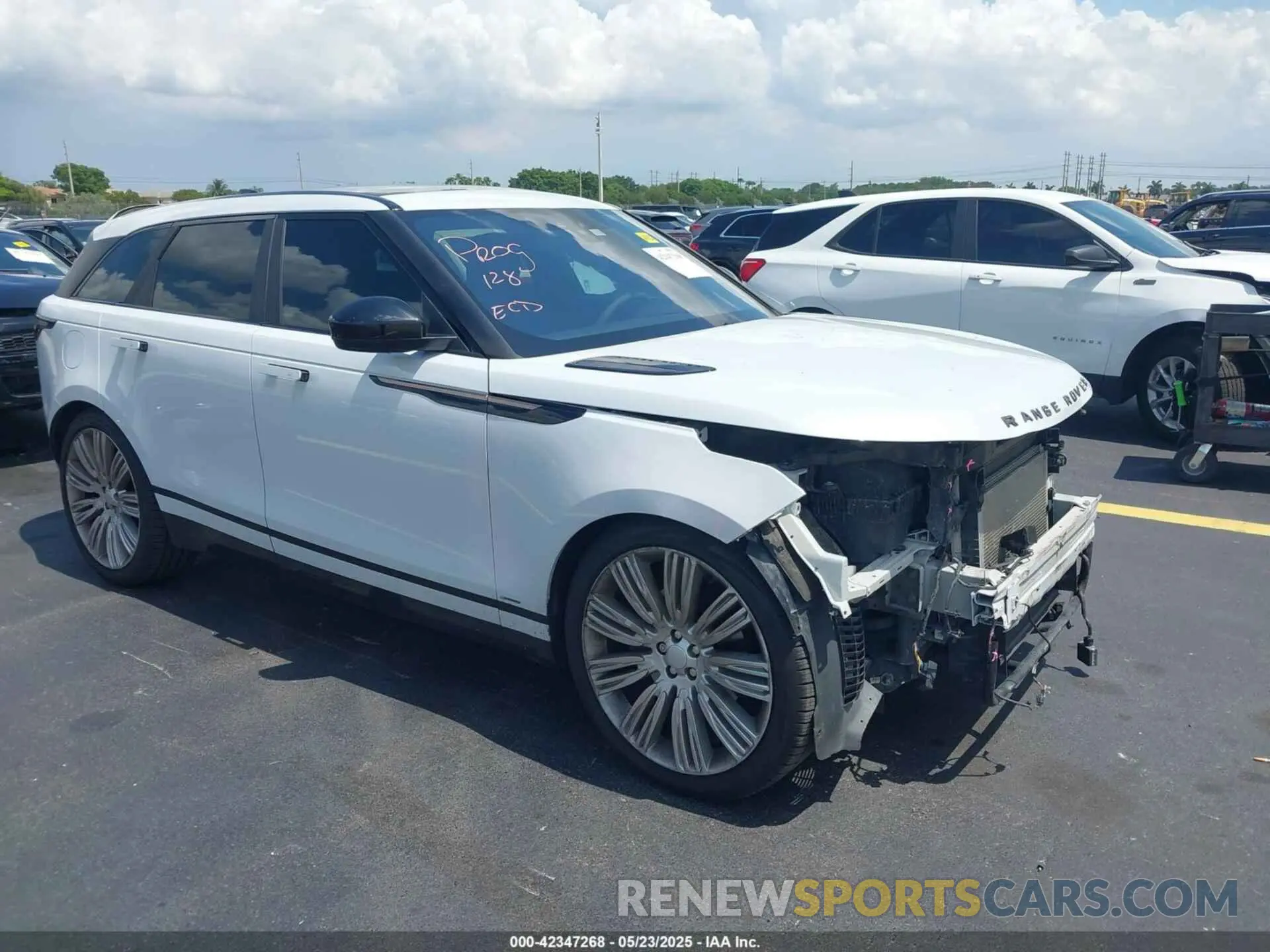 1 fotografías del automóvil dañado SALYL2EV9KA202481 LAND ROVER RANGE ROVER VELAR 2019