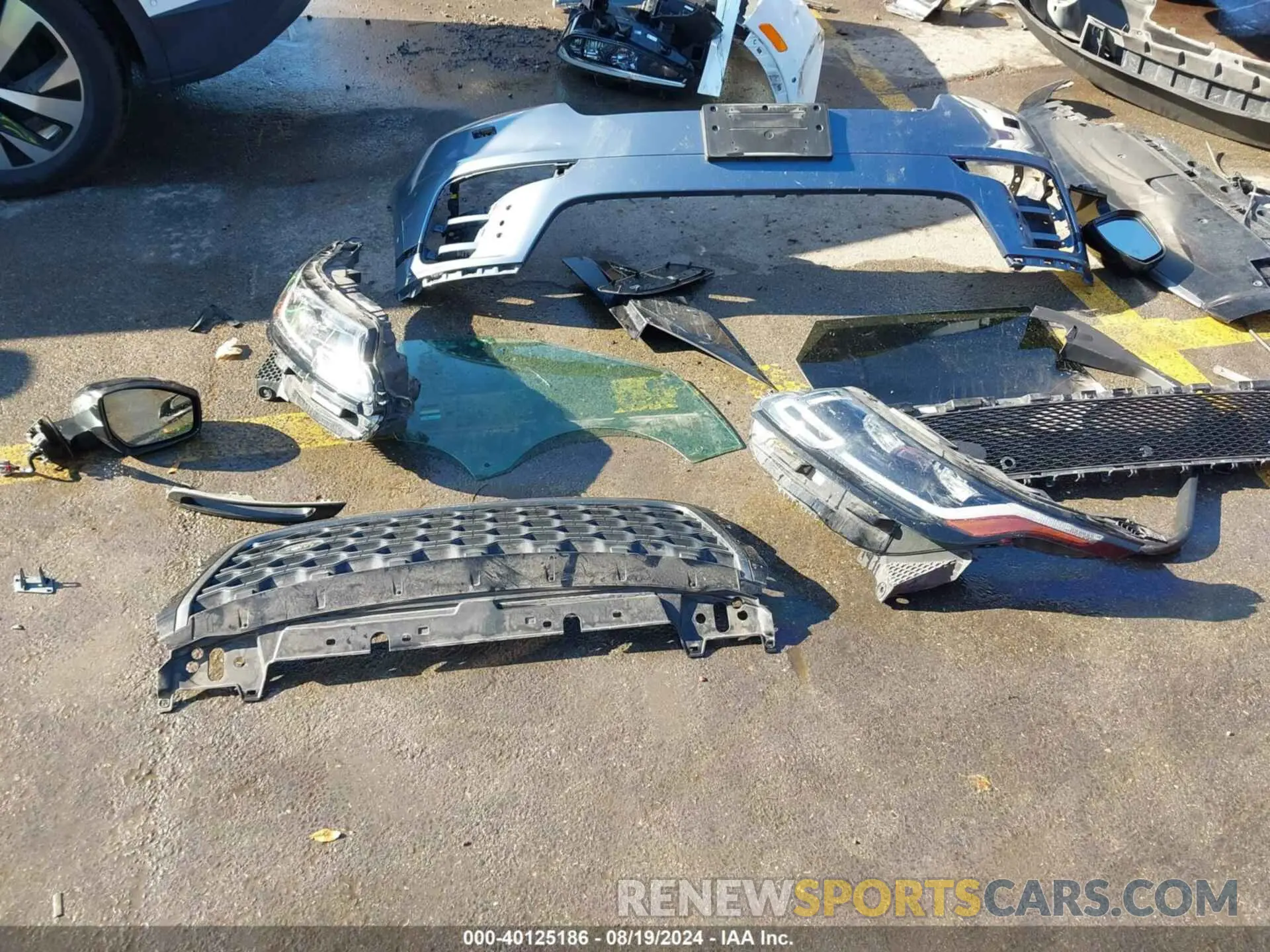 12 fotografías del automóvil dañado SALYL2EX3KA785731 LAND ROVER RANGE ROVER VELAR 2019